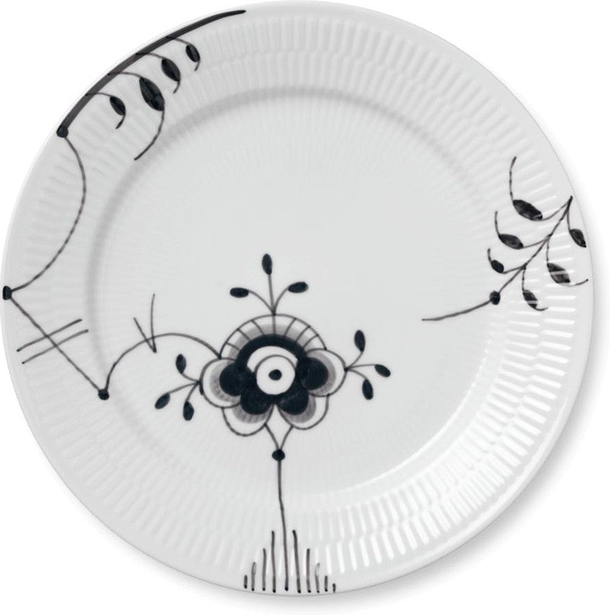 [product_category]-Royal Copenhagen Black Fluted Mega Plate, 27 Cm-Royal Copenhagen-5705140173816-1017473-ROY-1