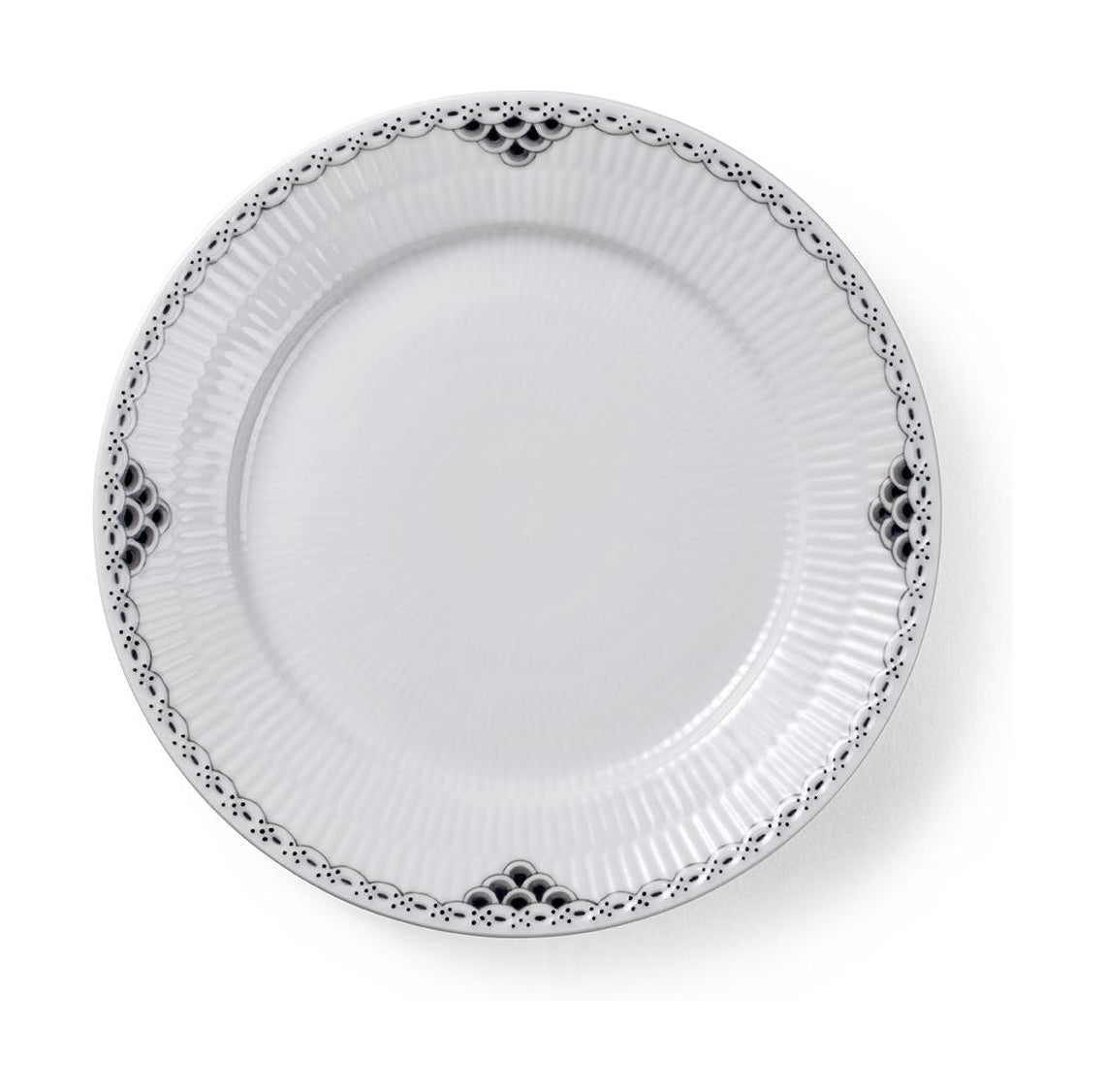 [product_category]-Royal Copenhagen Black Lace Plate, 22 Cm-Royal Copenhagen-5705140742548-1066928-ROY-1