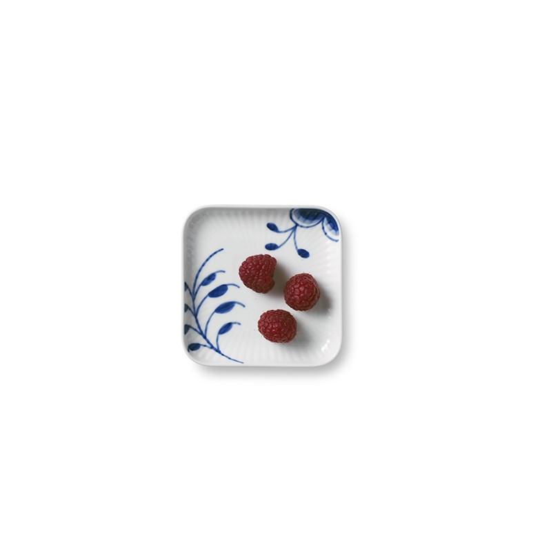 [product_category]-Royal Copenhagen Blue Fluted Mega Square Plate, 9cm-Royal Copenhagen-5705140733171-1027457-ROY-2