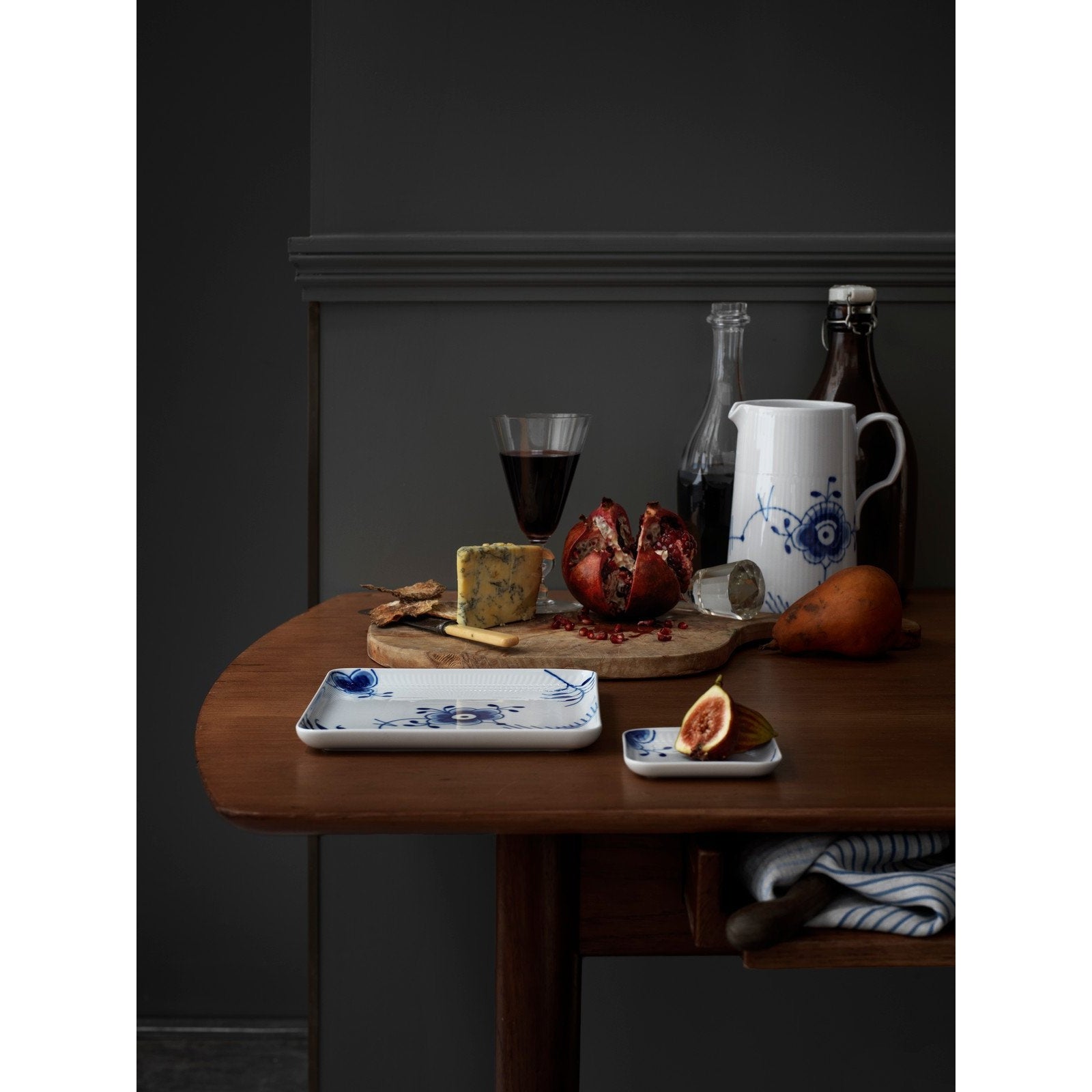 [product_category]-Royal Copenhagen Blue Fluted Mega Square Plate, 9cm-Royal Copenhagen-5705140733171-1027457-ROY-4