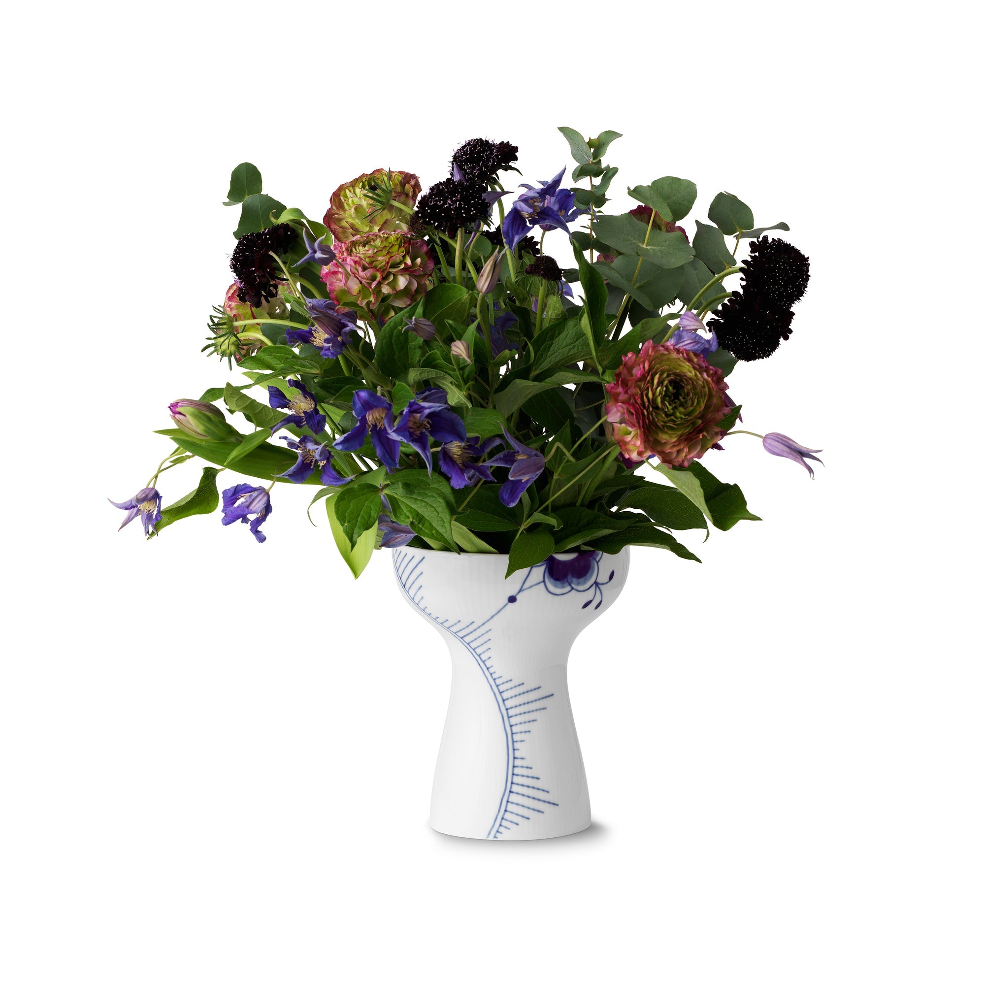 [product_category]-Royal Copenhagen Blue Fluted Mega Vase, 19cm-Royal Copenhagen-5705140734833-1052396-ROY-3