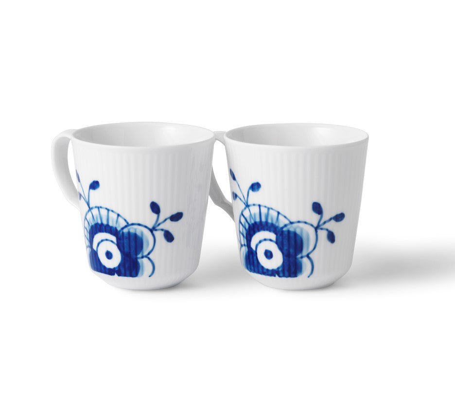 [product_category]-Royal Copenhagen Blue Mega Ribbed Cup 28 Cl, 2 Pieces-Royal Copenhagen-5705140709169-1017331-ROY-2