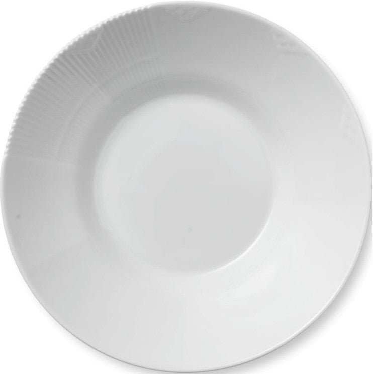 [product_category]-Royal Copenhagen Elements White Deep Plate, 25cm-Royal Copenhagen-5705140230335-1017495-ROY-1