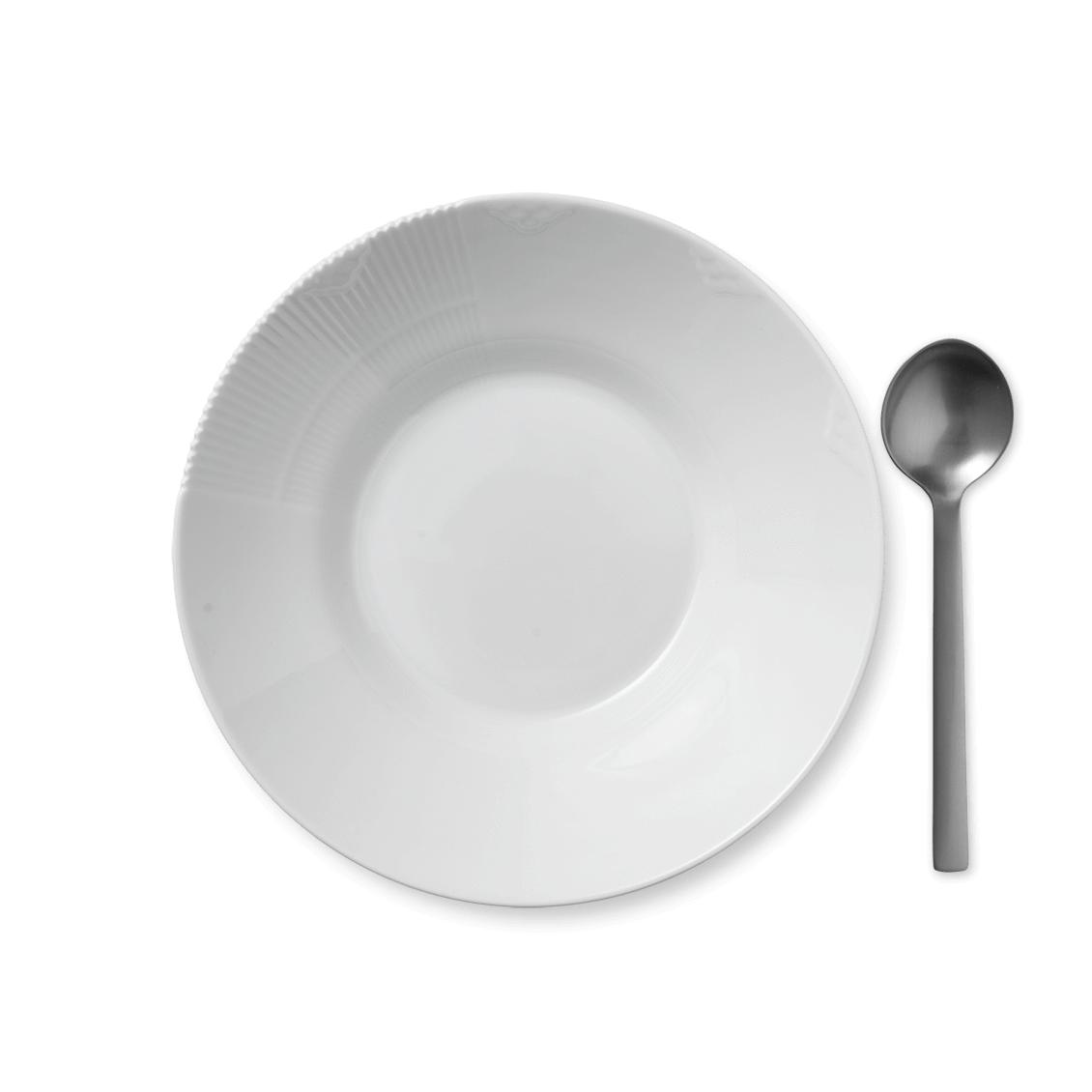 [product_category]-Royal Copenhagen Elements White Deep Plate, 25cm-Royal Copenhagen-5705140230335-1017495-ROY-2