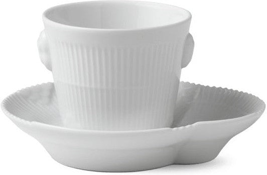 [product_category]-Royal Copenhagen Elements White Espresso Cup W. Saucer, 10cl-Royal Copenhagen-5705140245292-1017066-ROY-1