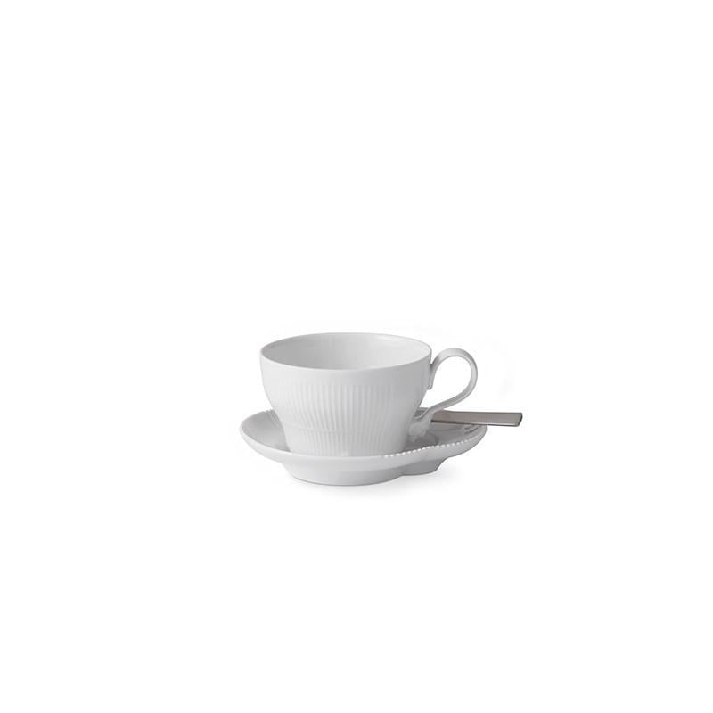 [product_category]-Royal Copenhagen Elements White Mug With Saucer, 26cl-Royal Copenhagen-5705140732594-1026456-ROY-2
