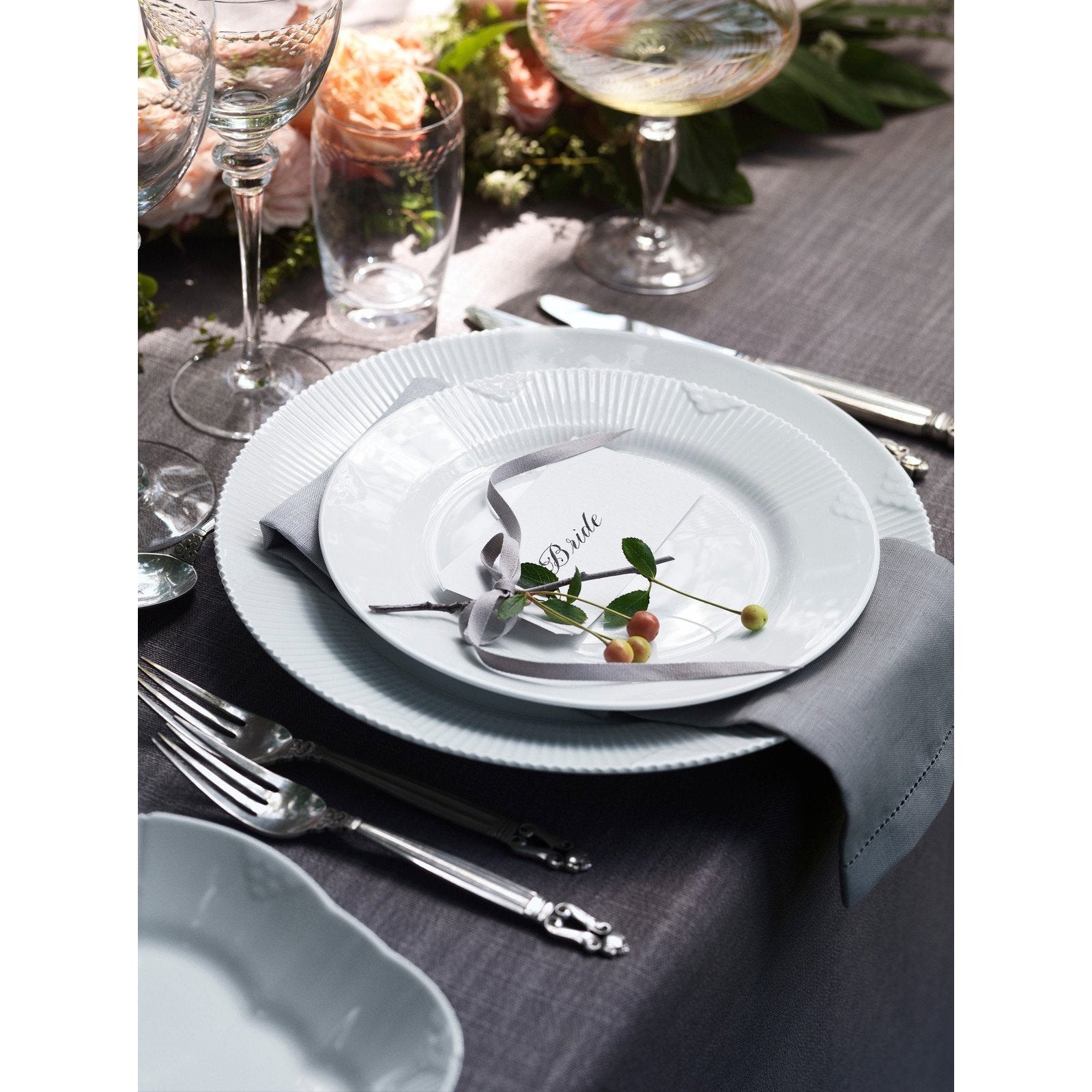 [product_category]-Royal Copenhagen Elements White Plate, 22cm-Royal Copenhagen-5705140230328-1017497-ROY-13