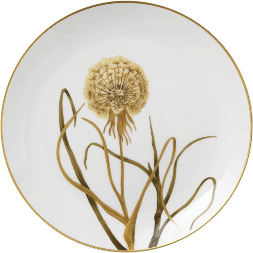 [product_category]-Royal Copenhagen Flora Plate Dandelion, 27cm-Royal Copenhagen-5705140731351-1025419-ROY-1