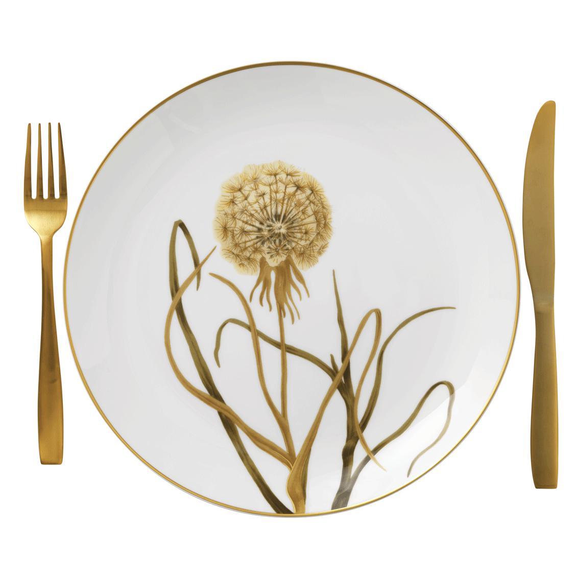 [product_category]-Royal Copenhagen Flora Plate Dandelion, 27cm-Royal Copenhagen-5705140731351-1025419-ROY-2