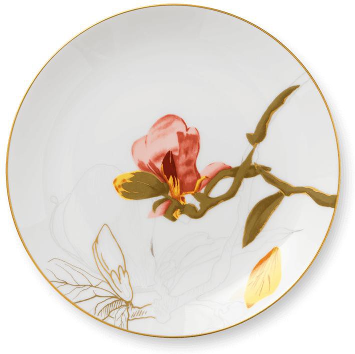 [product_category]-Royal Copenhagen Flora Plate Magnolia, 22 Cm-Royal Copenhagen-5705140710134-1017551-ROY-1
