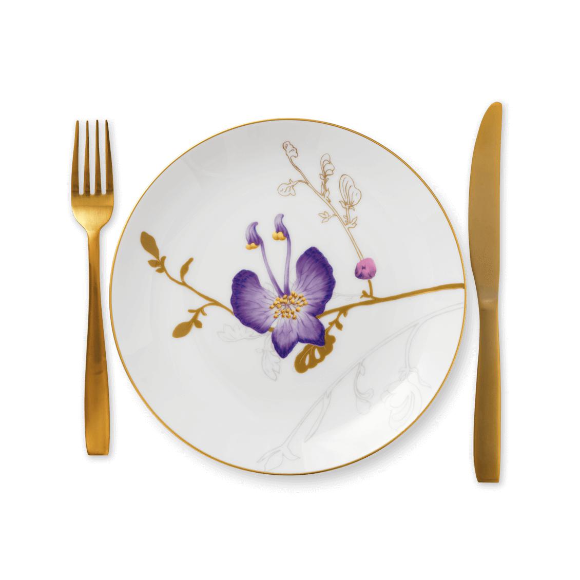[product_category]-Royal Copenhagen Flora Plate Pansy, 22 Cm-Royal Copenhagen-5705140710158-1017557-ROY-2