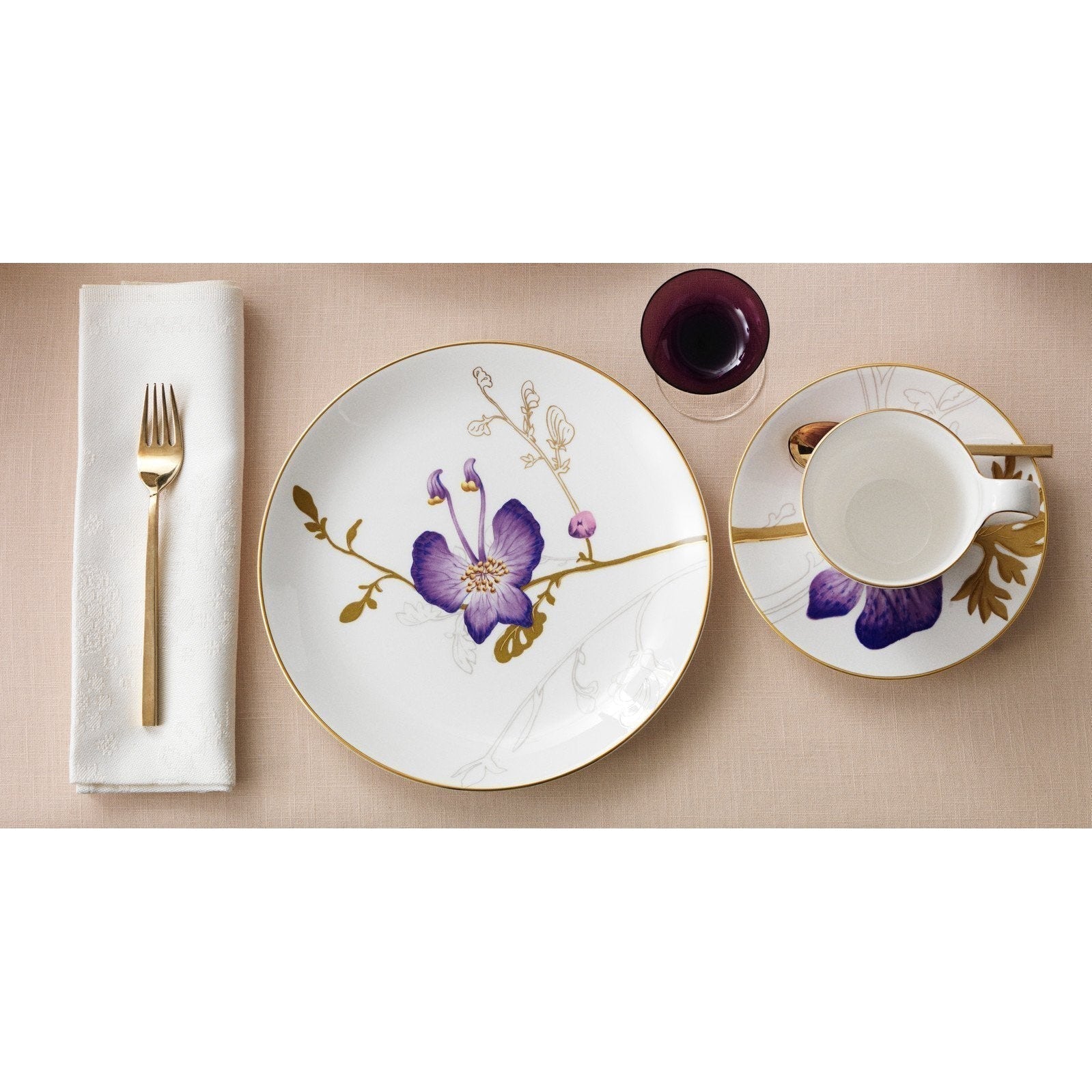 [product_category]-Royal Copenhagen Flora Plate Pansy, 22 Cm-Royal Copenhagen-5705140710158-1017557-ROY-4