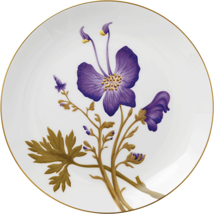 [product_category]-Royal Copenhagen Flora Plate Pansy, 27cm-Royal Copenhagen-5705140731344-1025418-ROY-1