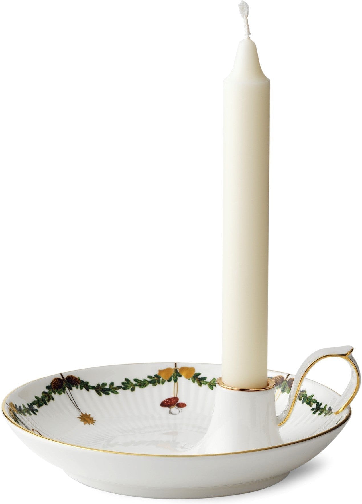 [product_category]-Royal Copenhagen Star Fluted Christmas Candle Holder, 17,5cm-Royal Copenhagen-5705140730668-1024778-ROY-1