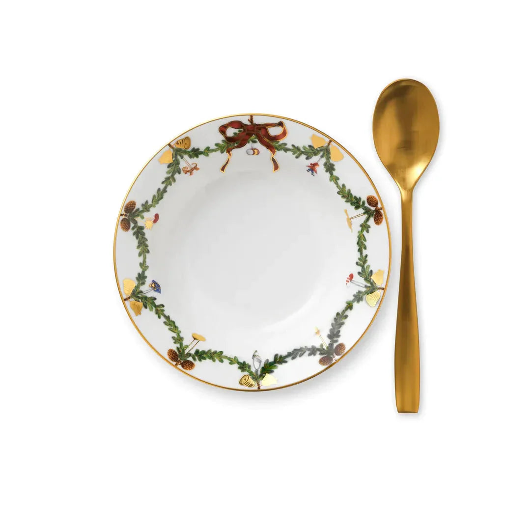 [product_category]-Royal Copenhagen Star Fluted Christmas Deep Plate, 17cm-Royal Copenhagen-5705140243939-1017453-ROY-2