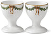 Royal Copenhagen Star Fluted Christmas Egg Cup 2 Pcs.