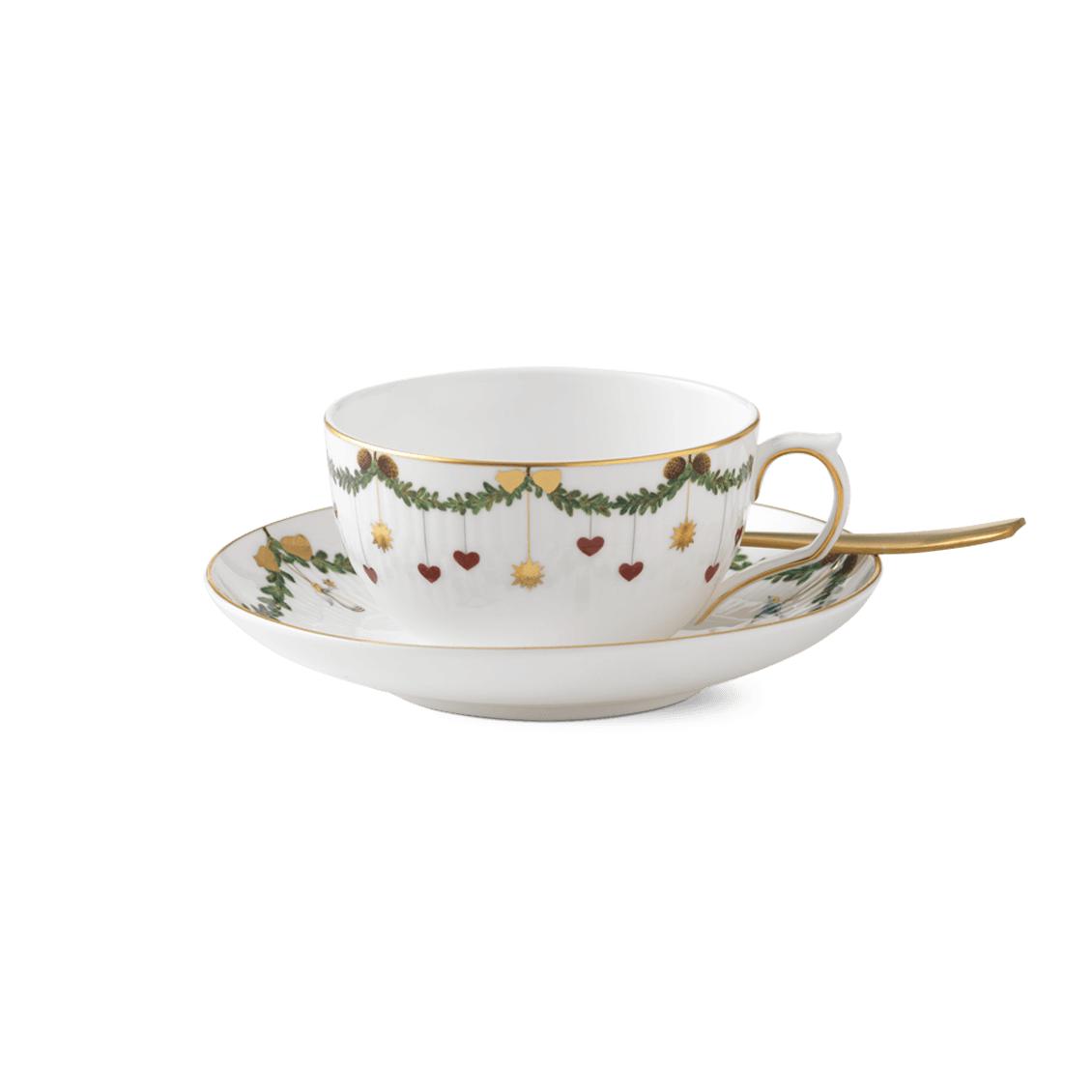 [product_category]-Royal Copenhagen Star Fluted Christmas Mug W. Saucer, 32cl-Royal Copenhagen-5705140728627-1019974-ROY-3