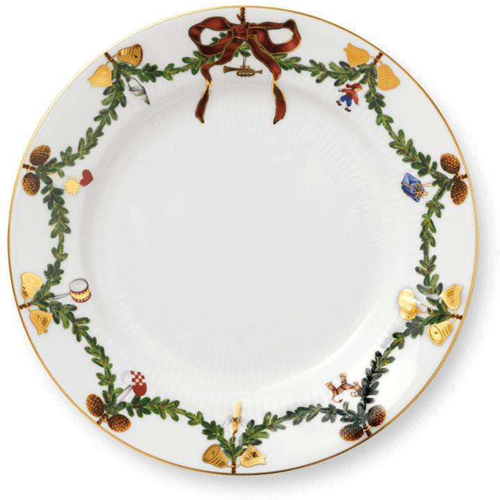[product_category]-Royal Copenhagen Star Fluted Christmas Plate, 22cm-Royal Copenhagen-5705140138006-1017456-ROY-1