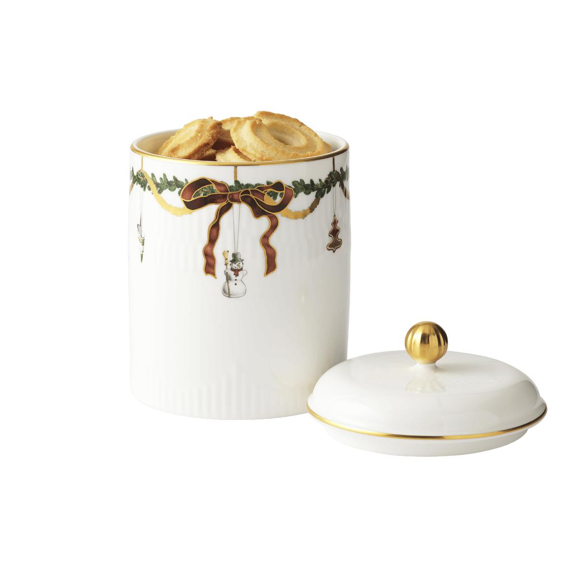 [product_category]-Royal Copenhagen Star Fluted Christmas Storage Box With Lid, 16cm-Royal Copenhagen-5705140727729-1024779-ROY-3