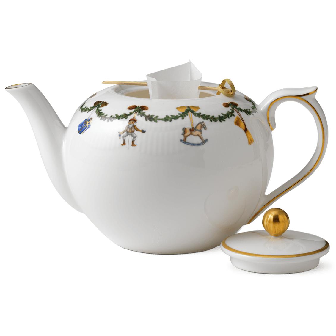 [product_category]-Royal Copenhagen Star Fluted Christmas Teapot-Royal Copenhagen-5705140720973-1016965-ROY-3