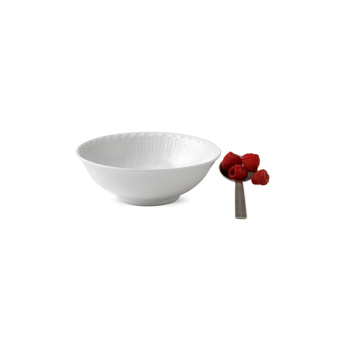 [product_category]-Royal Copenhagen White Fluted Half Lace Bowl, 35cl-Royal Copenhagen-5705140175629-1017288-ROY-2