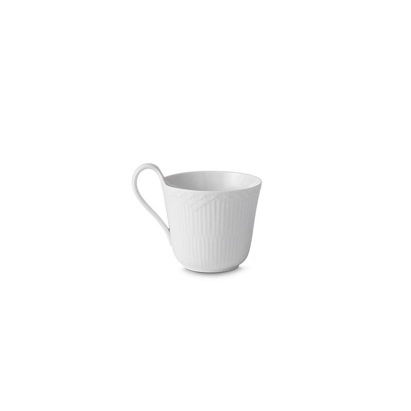 [product_category]-Royal Copenhagen White Fluted Half Lace Cup, 33cl-Royal Copenhagen-5705140732495-1026446-ROY-2