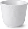 Royal Copenhagen Wit gecanneleerde half kanten thermo mok, 26cl