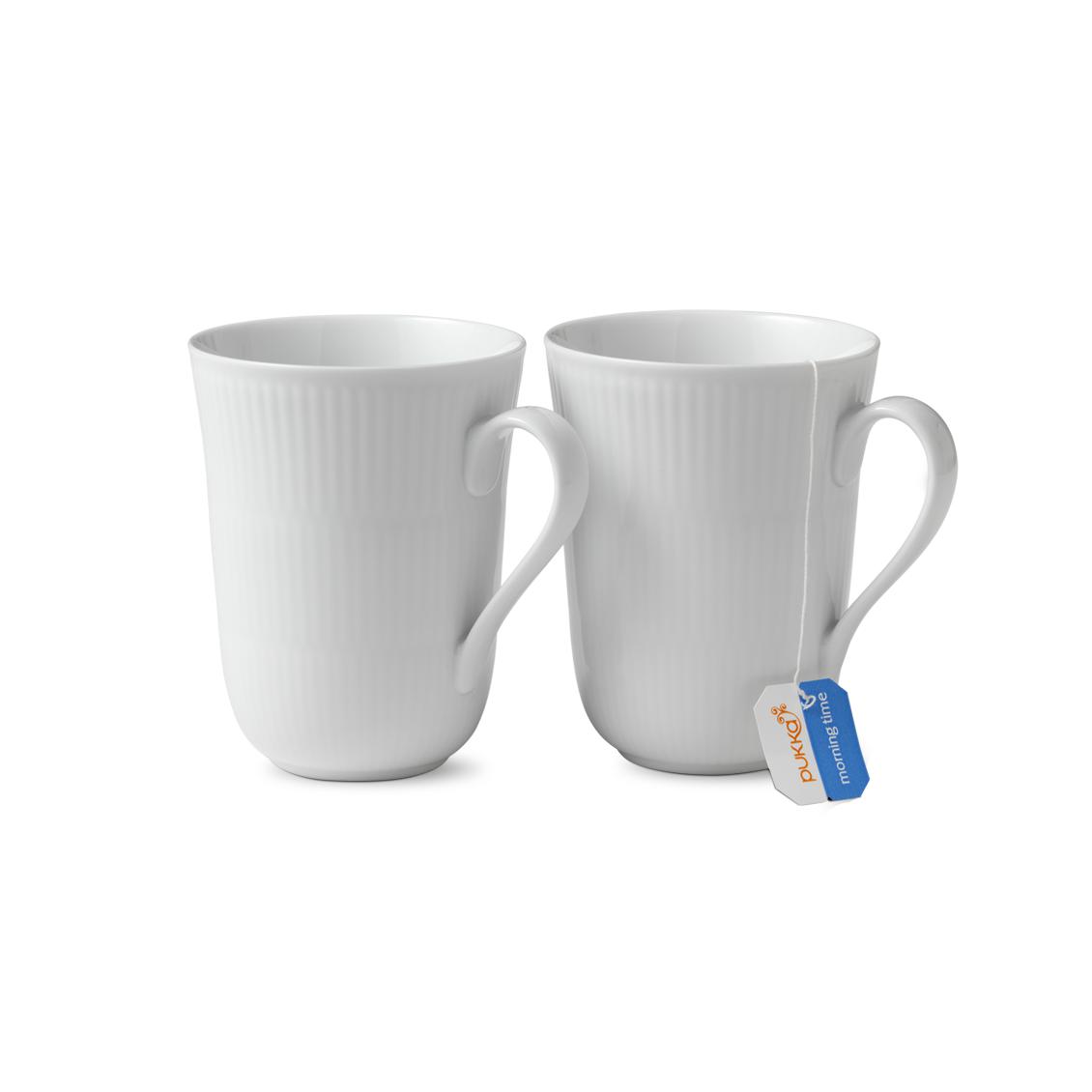 [product_category]-Royal Copenhagen White Fluted Mug 33cl, 2pcs.-Royal Copenhagen-5705140705611-1017380-ROY-2