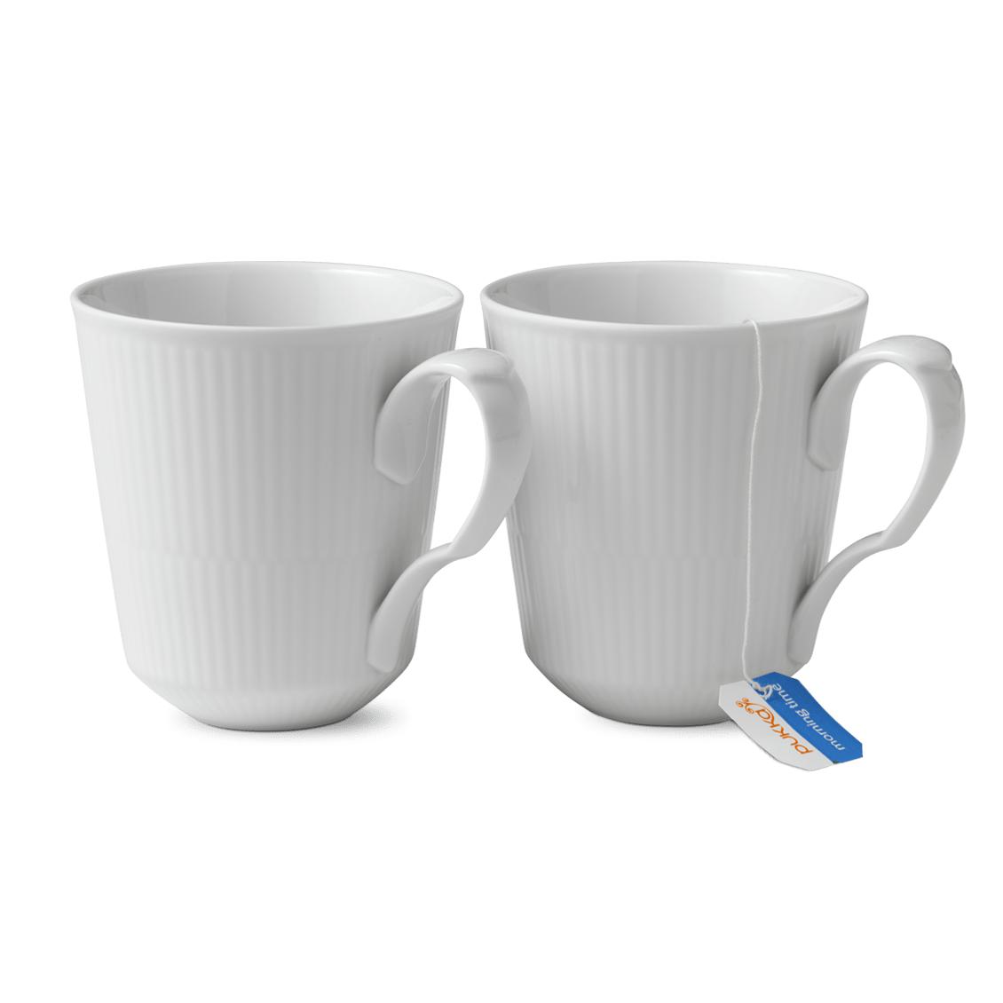[product_category]-Royal Copenhagen White Fluted Mug 37cl, 2pcs.-Royal Copenhagen-5705140709404-1016918-ROY-5