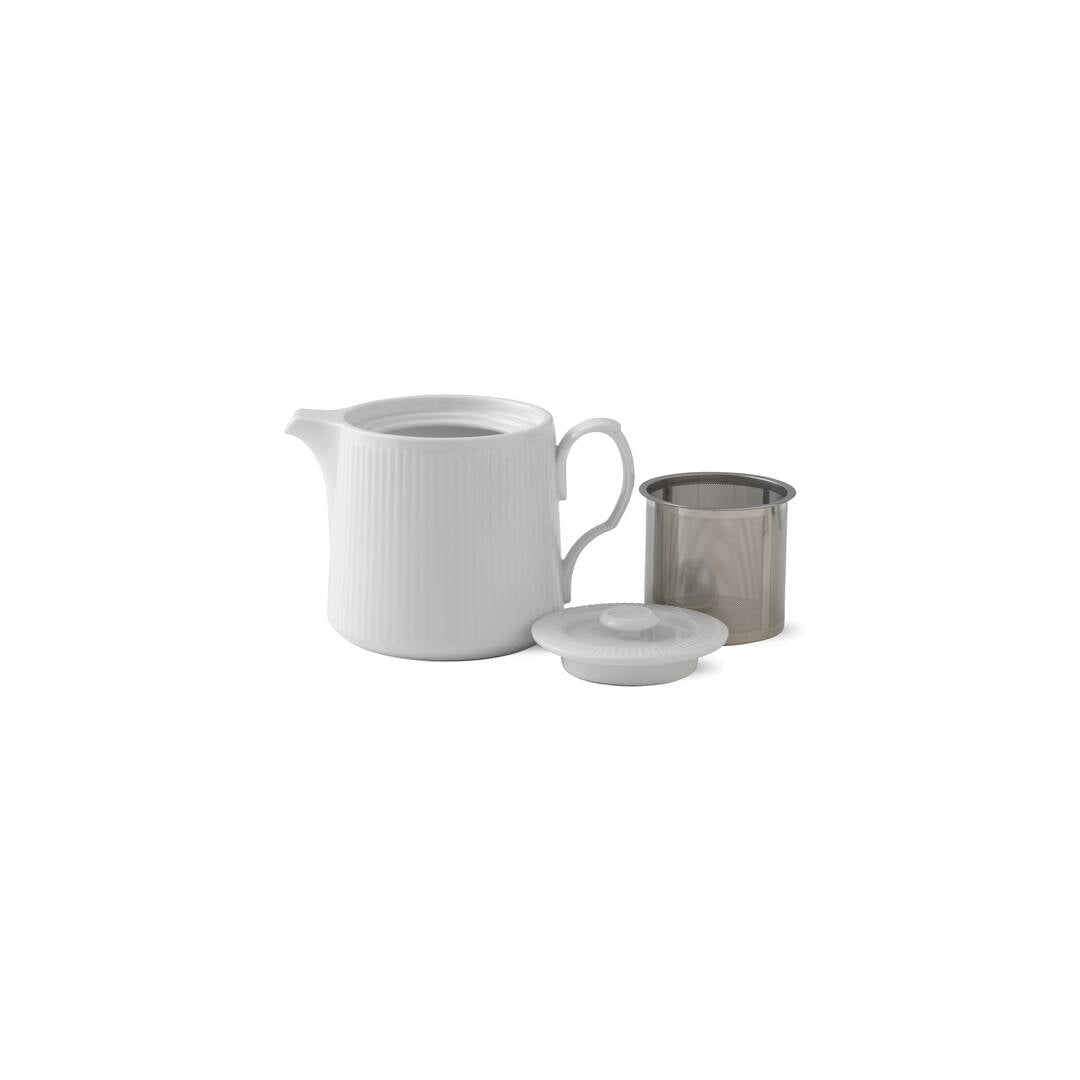 [product_category]-Royal Copenhagen White Fluted Teapot 75 Cl-Royal Copenhagen-5705140729129-1020509-ROY-2