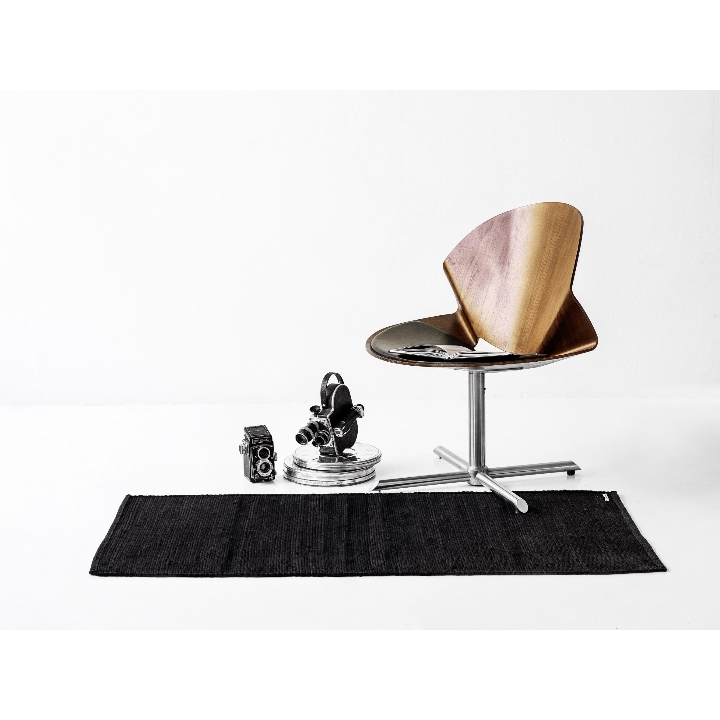 [product_category]-Rug Solid Cotton Carpet Black, 65 X 135 Cm-Rug Solid-5711655202019-20201-RUG-2