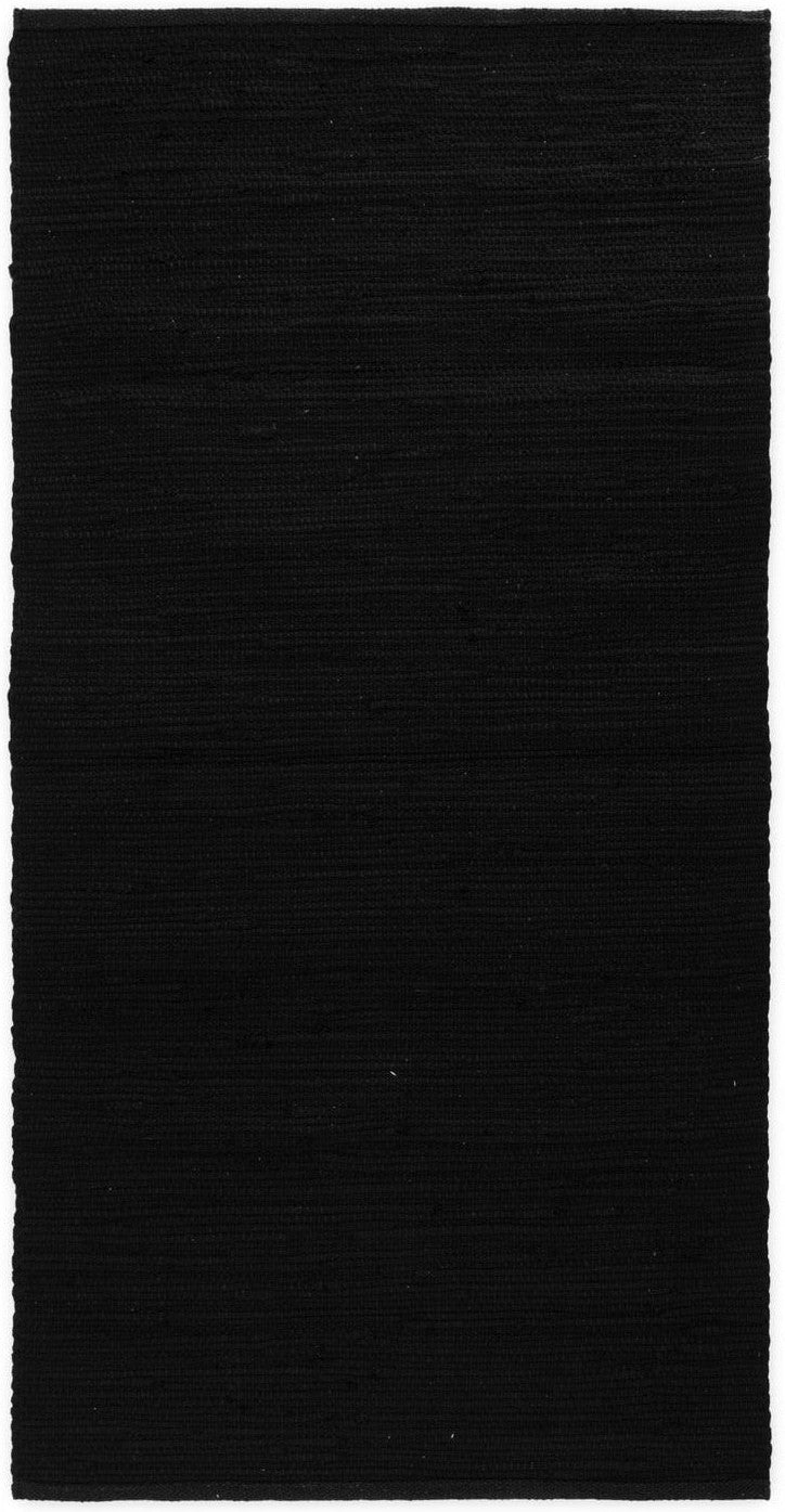 [product_category]-Rug Solid Cotton Carpet Black, 75 X 300 Cm-Rug Solid-5711655204013-20401-RUG-1
