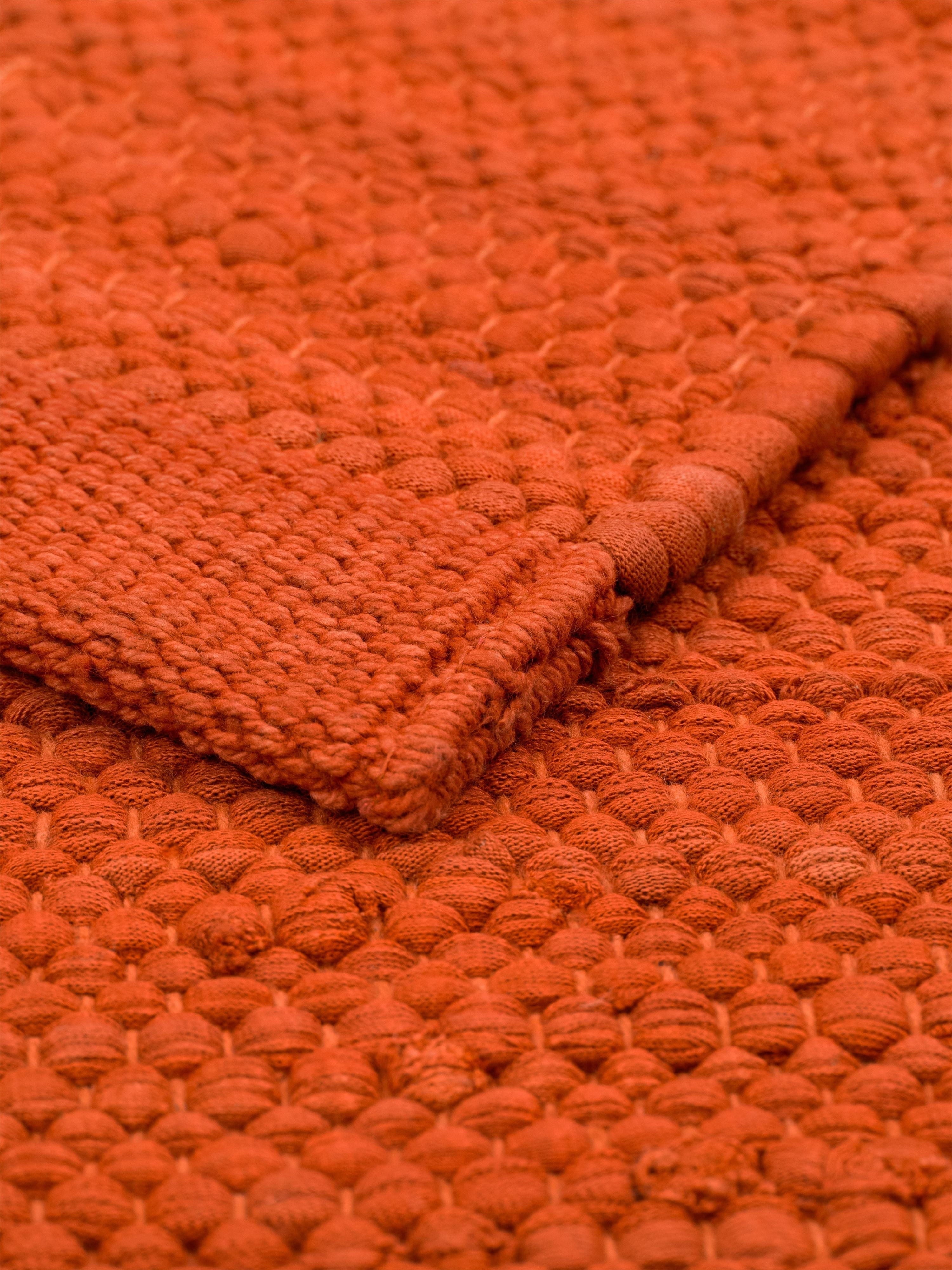 [product_category]-Rug Solid Cotton Rug 140 X 200 Cm, Solar Orange-Rug Solid-5711655207397-20739-RUG-2