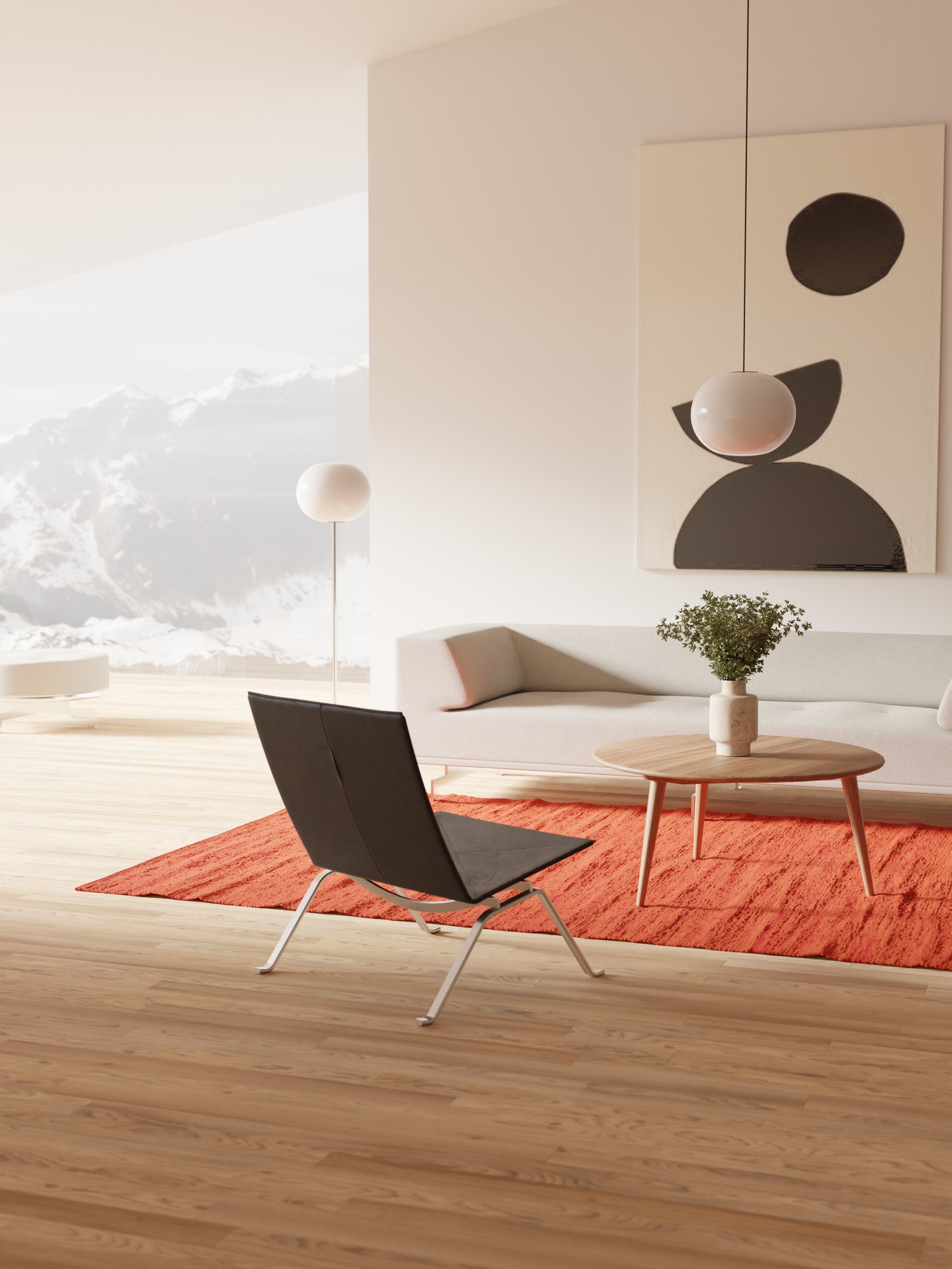 [product_category]-Rug Solid Cotton Rug 140 X 200 Cm, Solar Orange-Rug Solid-5711655207397-20739-RUG-4