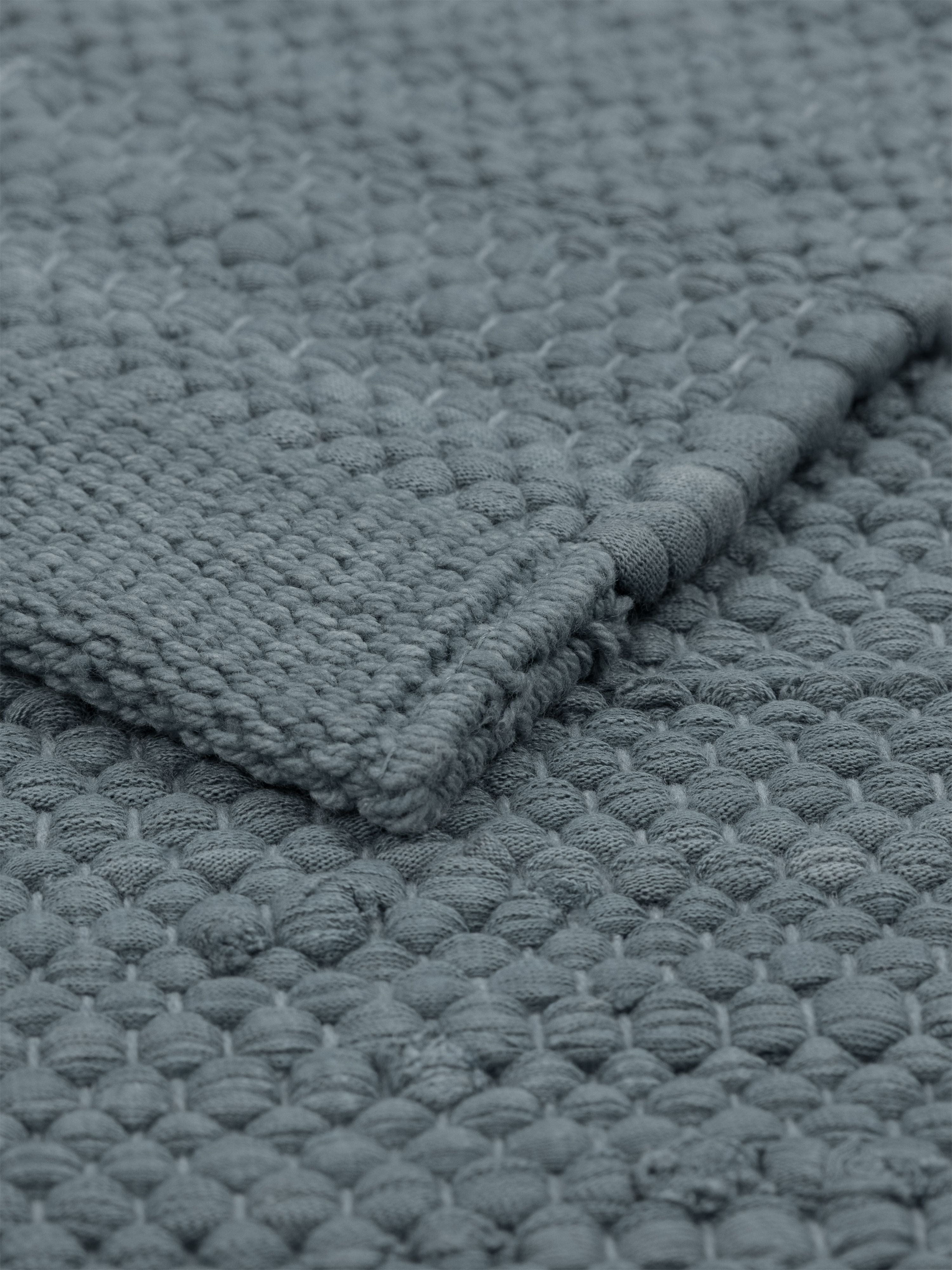 [product_category]-Rug Solid Cotton Rug 140 X 200 Cm, Steel Grey-Rug Solid-5711655207038-20703-RUG-2