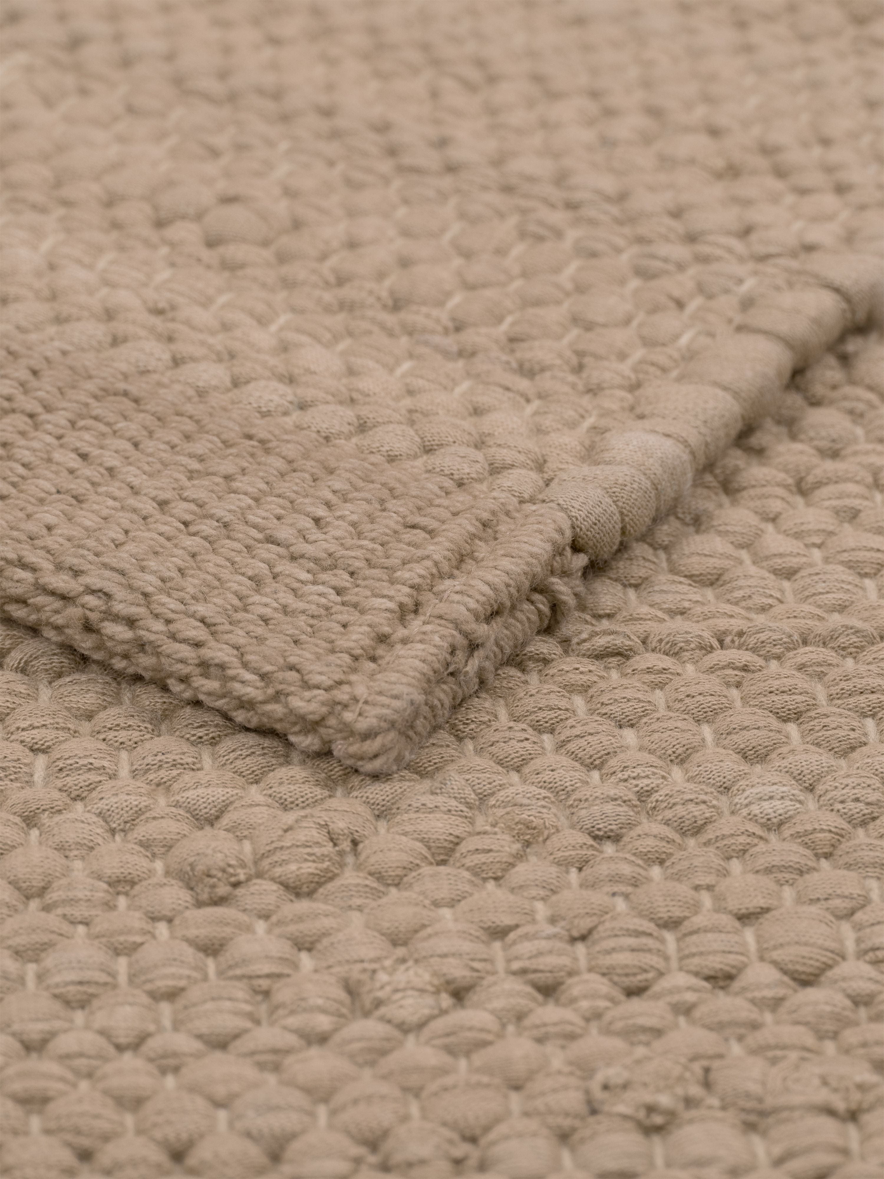 [product_category]-Rug Solid Cotton Rug 60 X 90 Cm, Nougat-Rug Solid-5711655201142-20114-RUG-2