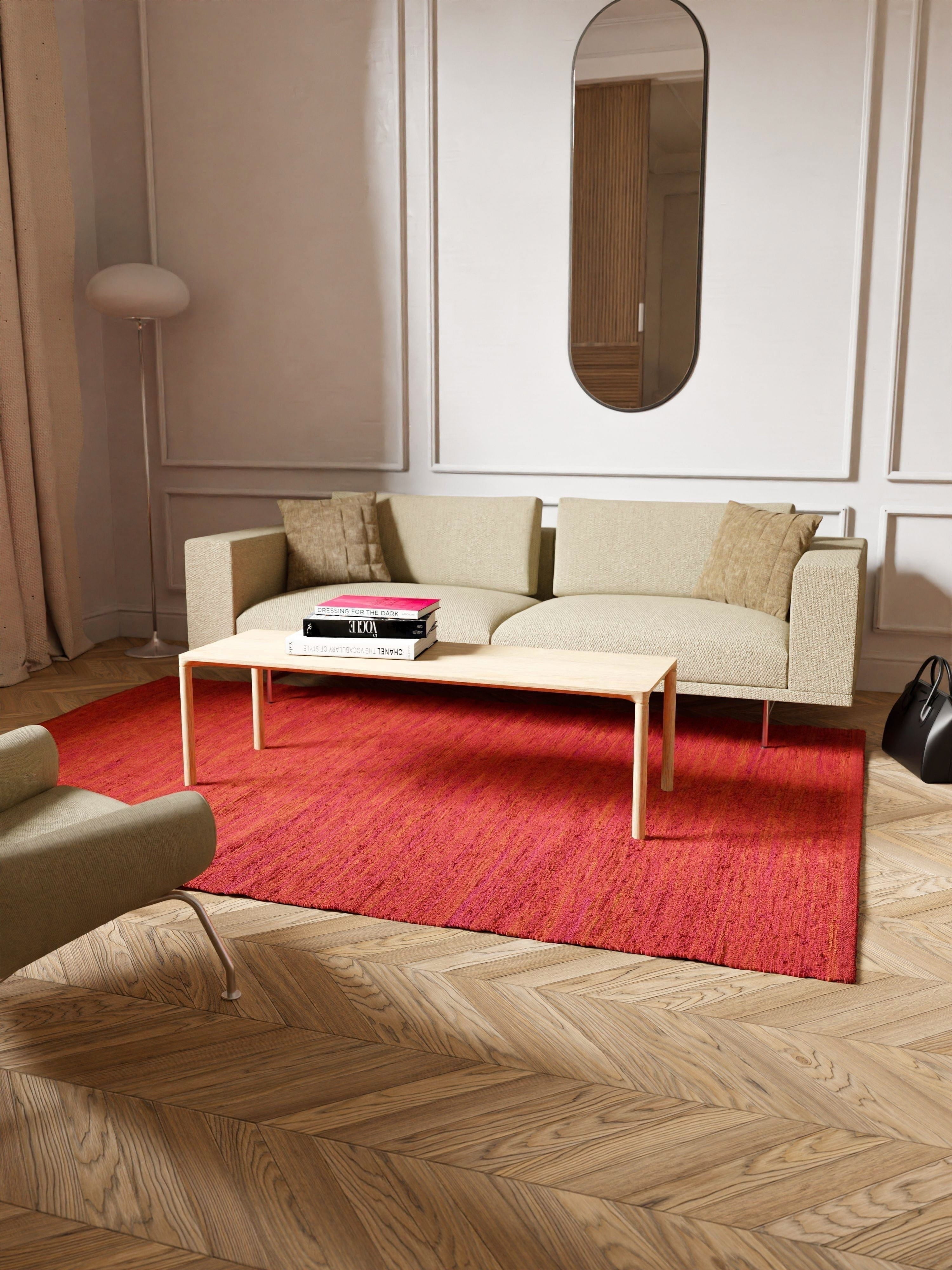[product_category]-Rug Solid Cotton Rug 60 X 90 Cm, Strawberry-Rug Solid-5711655201159-20115-RUG-4