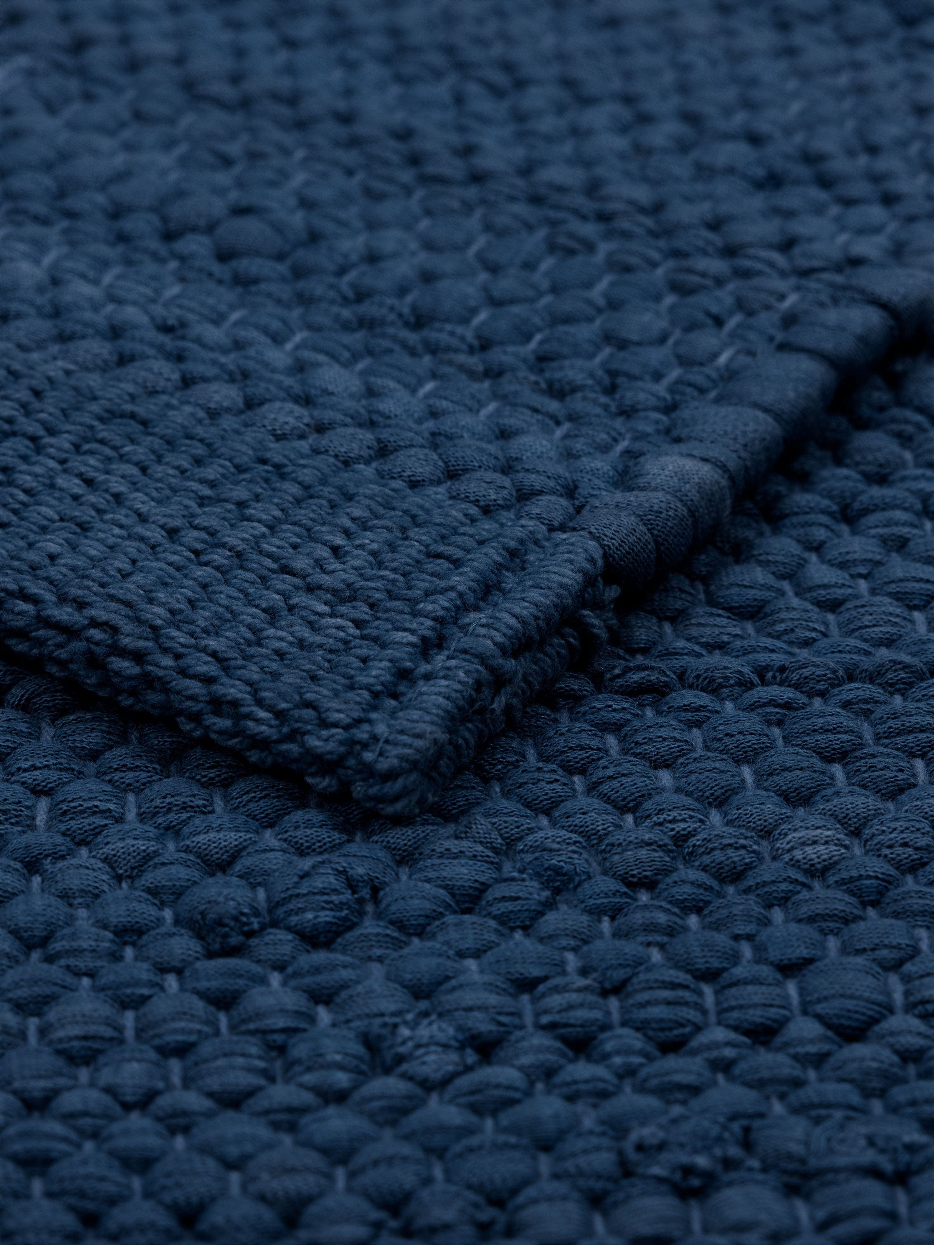[product_category]-Rug Solid Cotton Rug 65 X 135 Cm, Blueberry-Rug Solid-5711655202125-20212-RUG-2