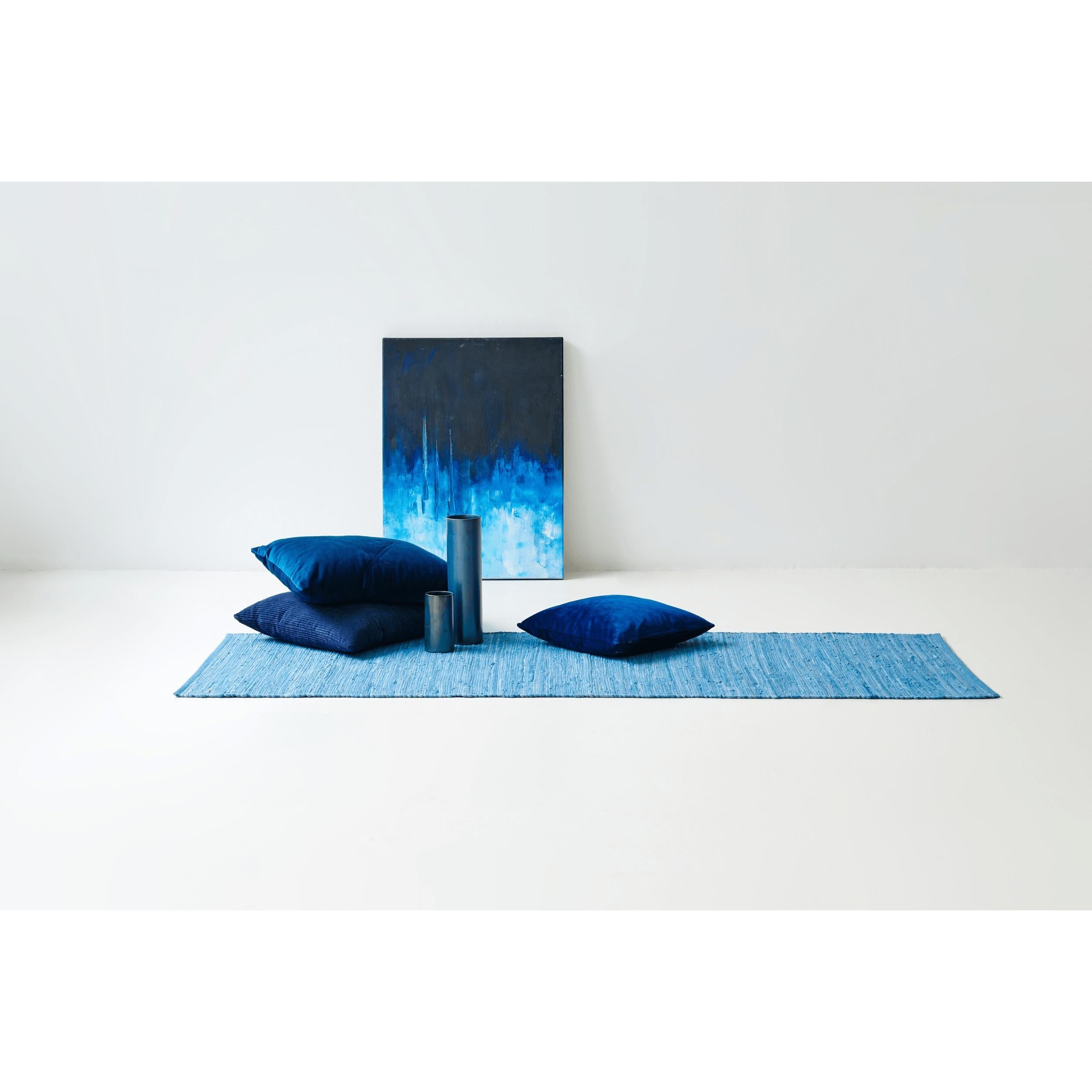 [product_category]-Rug Solid Cotton Rug Eternity Blue, 65 X 135 Cm-Rug Solid-5711655202750-20275-RUG-2