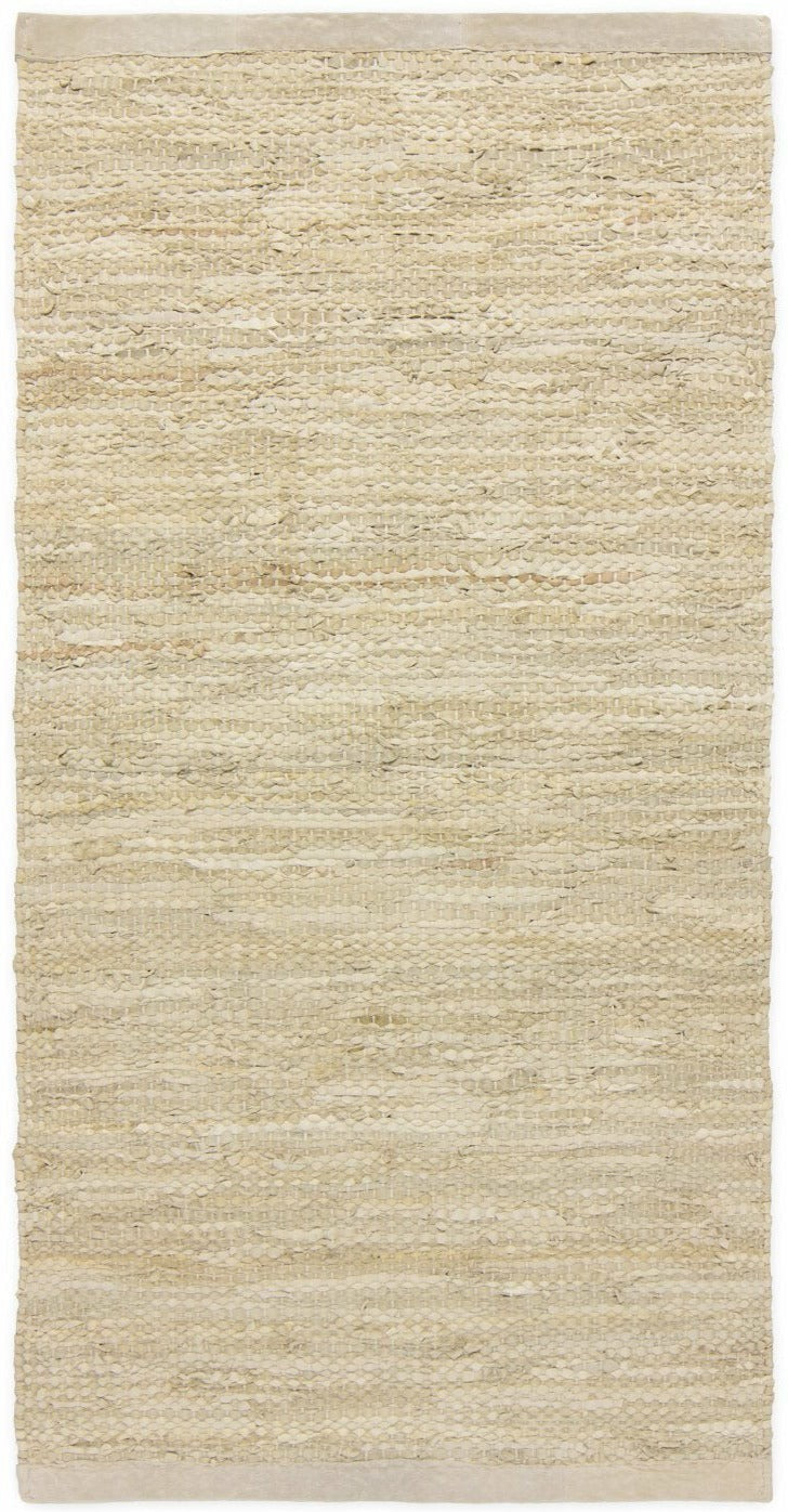 Koberec s pevný kožený koberec béžový, 60 x 90 cm