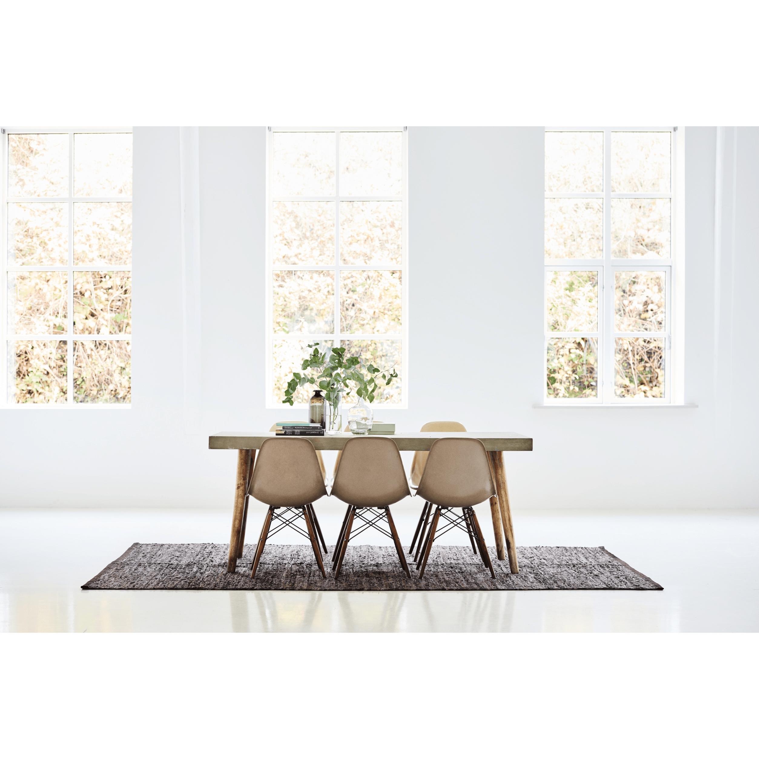 Rug Solid Leather Rug Choco, 75 X 500 Cm