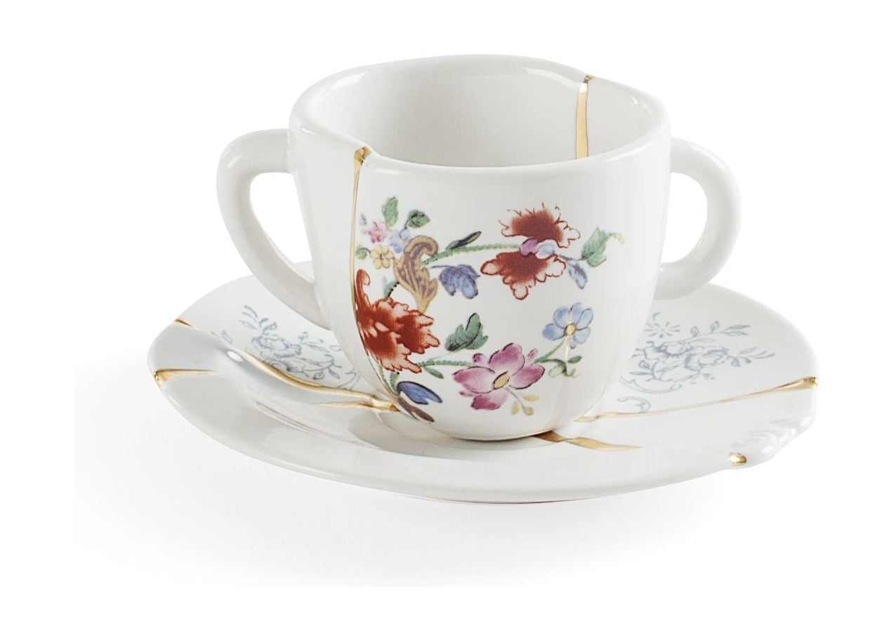 [product_category]-Seletti Kintsugi Coffee Cup With Saucer, No. 1-Seletti-8008215096414-09641-SEL-1