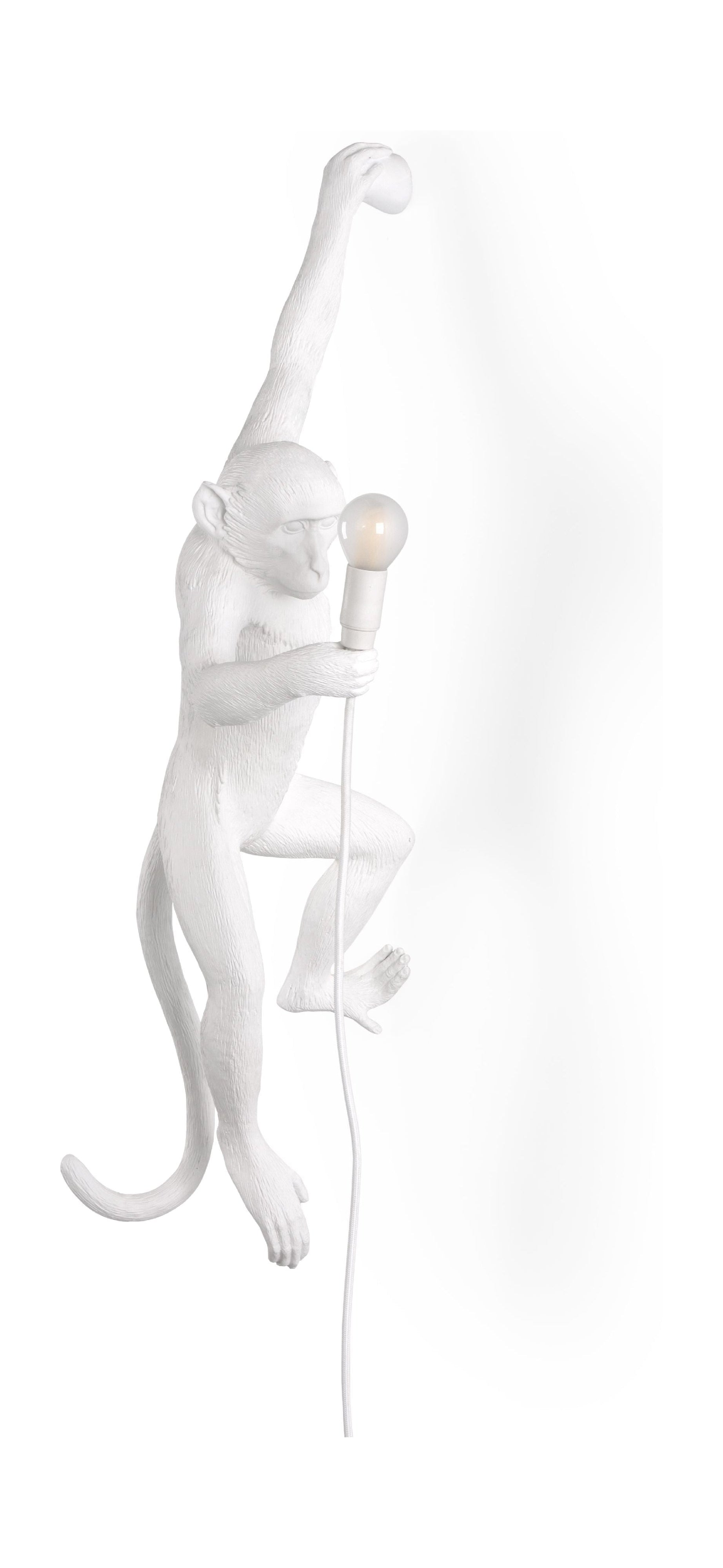 [product_category]-Seletti Monkey Indoor Lamp White, Hanging Left Hand-Seletti-8008215148816-14881-SEL-1