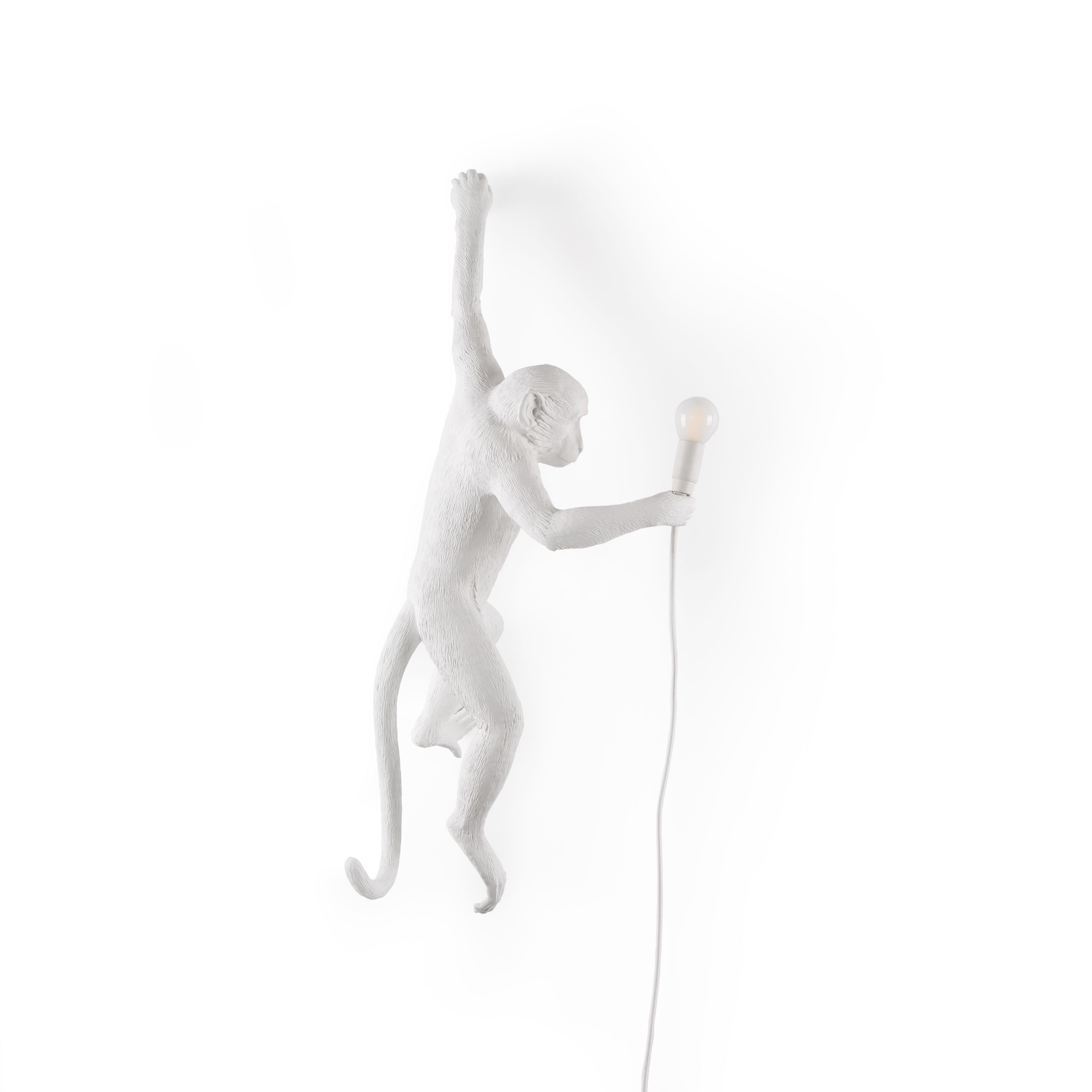 [product_category]-Seletti Monkey Indoor Lamp White, Hanging Left Hand-Seletti-8008215148816-14881-SEL-2