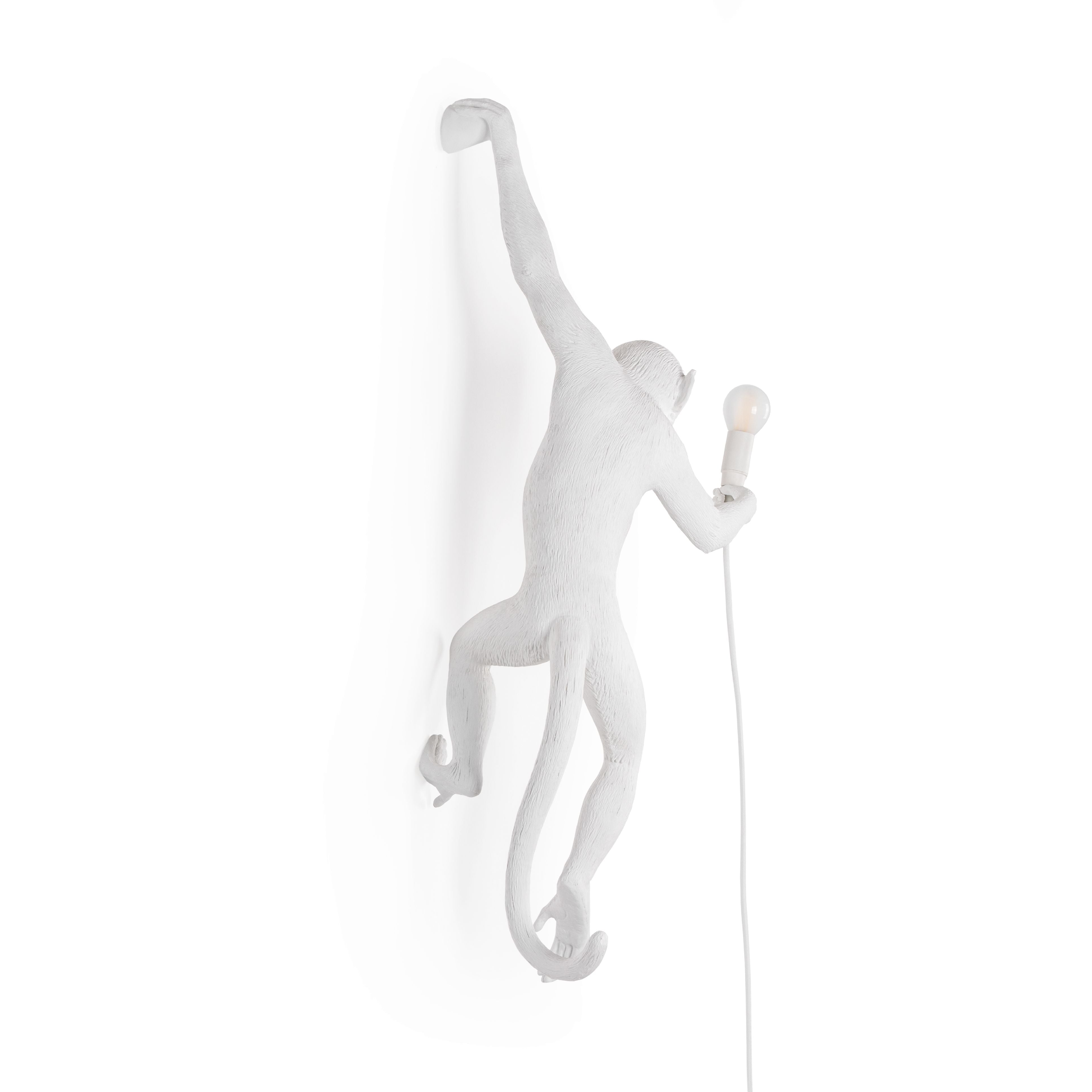 [product_category]-Seletti Monkey Indoor Lamp White, Hanging Left Hand-Seletti-8008215148816-14881-SEL-3