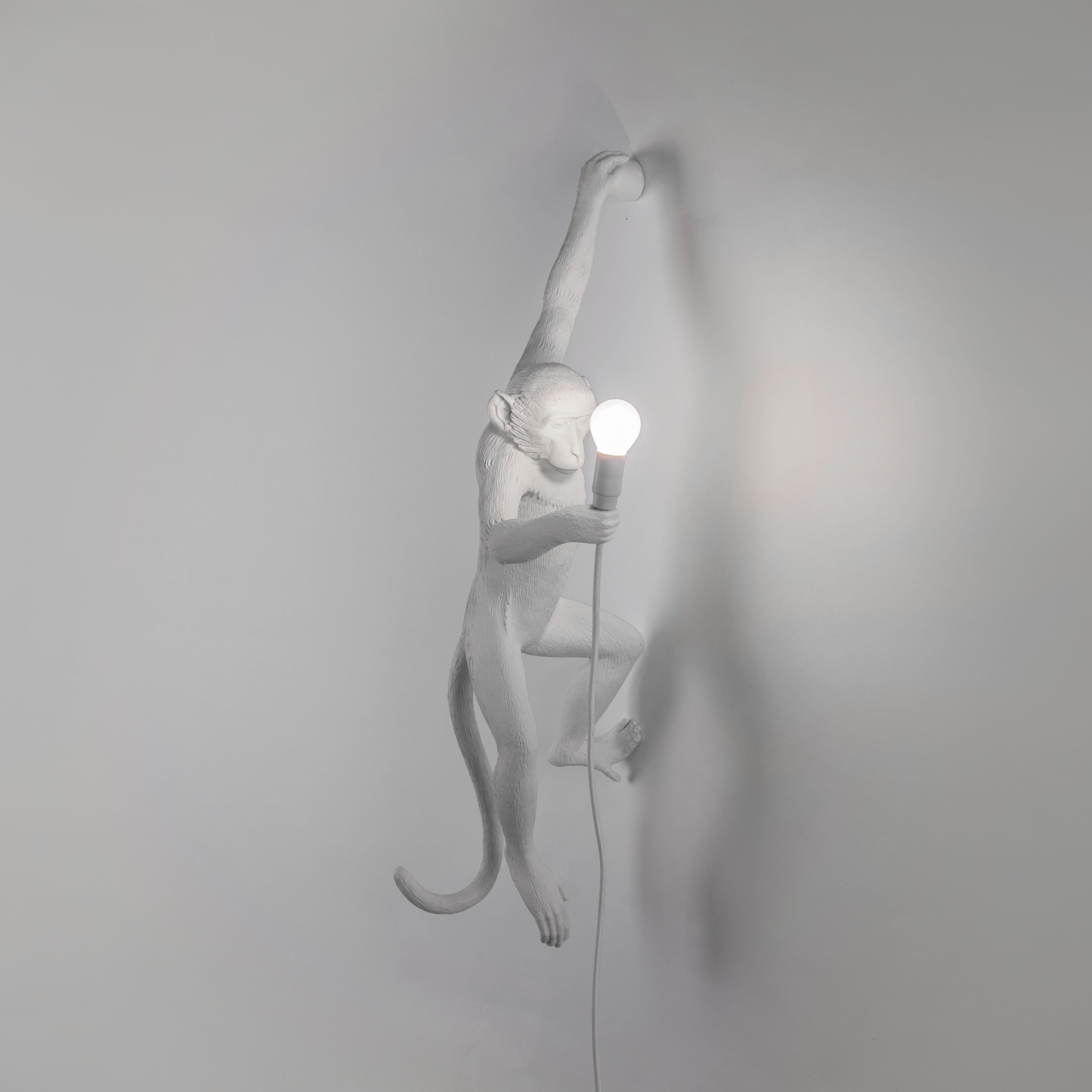 [product_category]-Seletti Monkey Indoor Lamp White, Hanging Left Hand-Seletti-8008215148816-14881-SEL-4