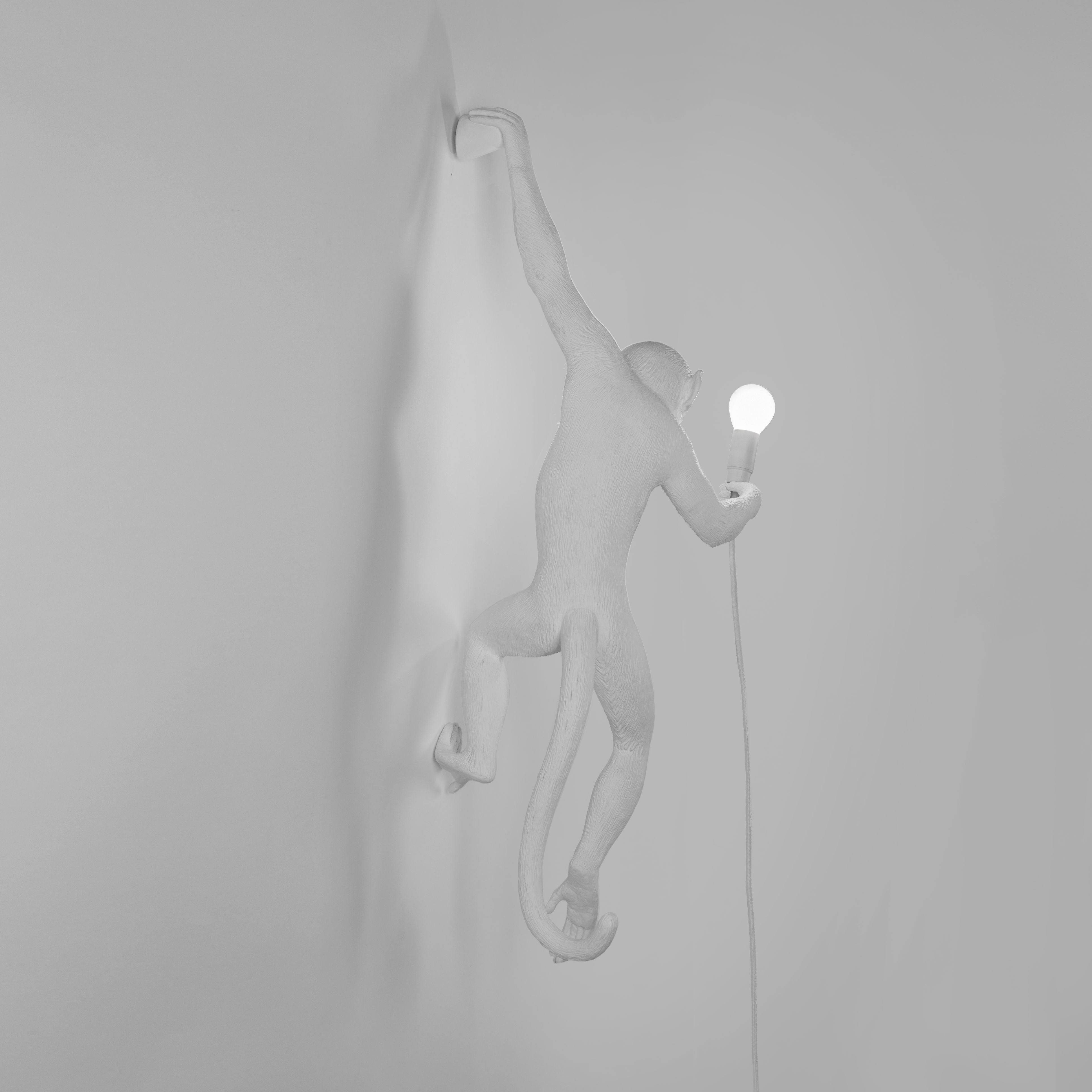 [product_category]-Seletti Monkey Indoor Lamp White, Hanging Left Hand-Seletti-8008215148816-14881-SEL-6