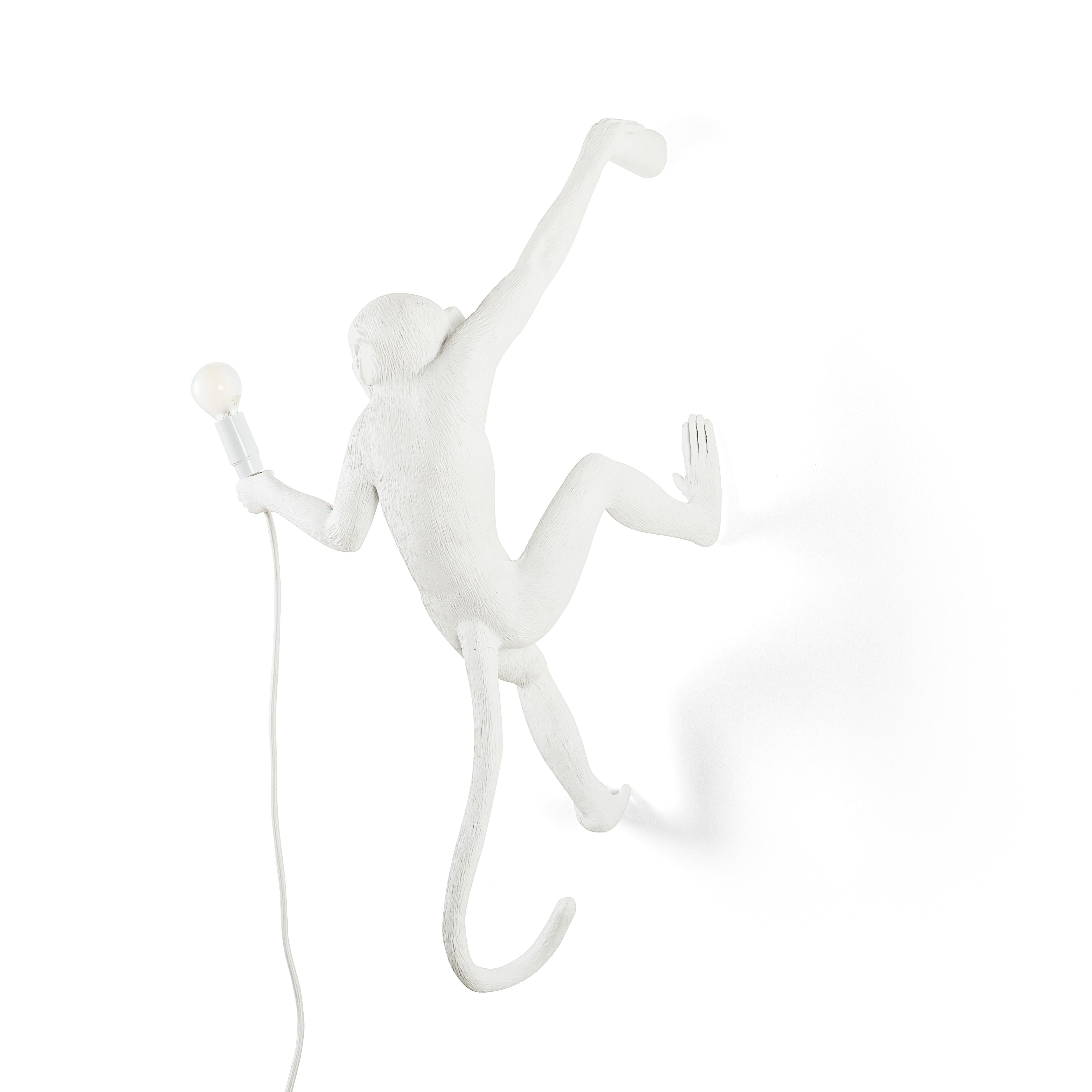 [product_category]-Seletti Monkey Indoor Lamp White, Hanging Right Hand-Seletti-8008215148793-14879-SEL-3