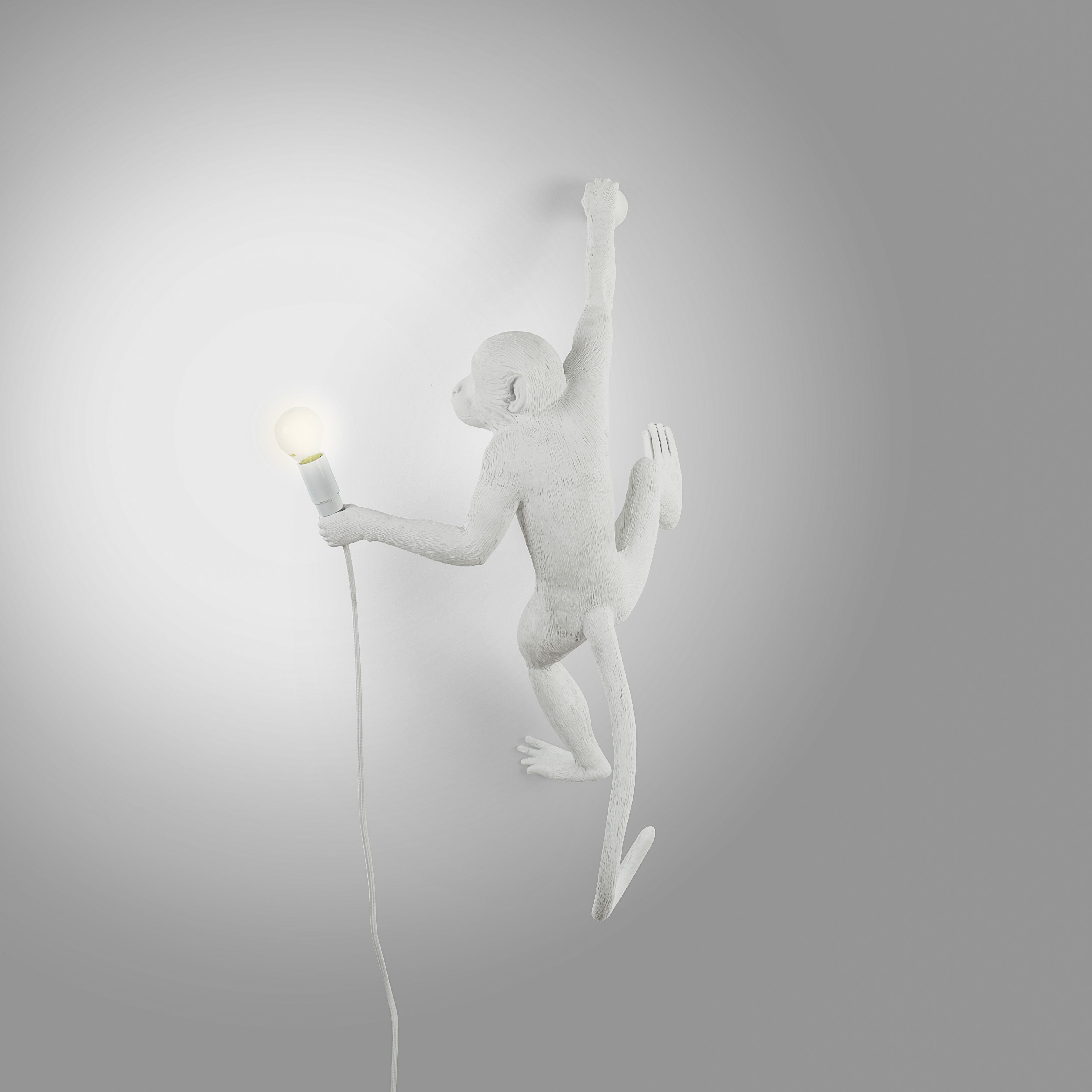[product_category]-Seletti Monkey Indoor Lamp White, Hanging Right Hand-Seletti-8008215148793-14879-SEL-5