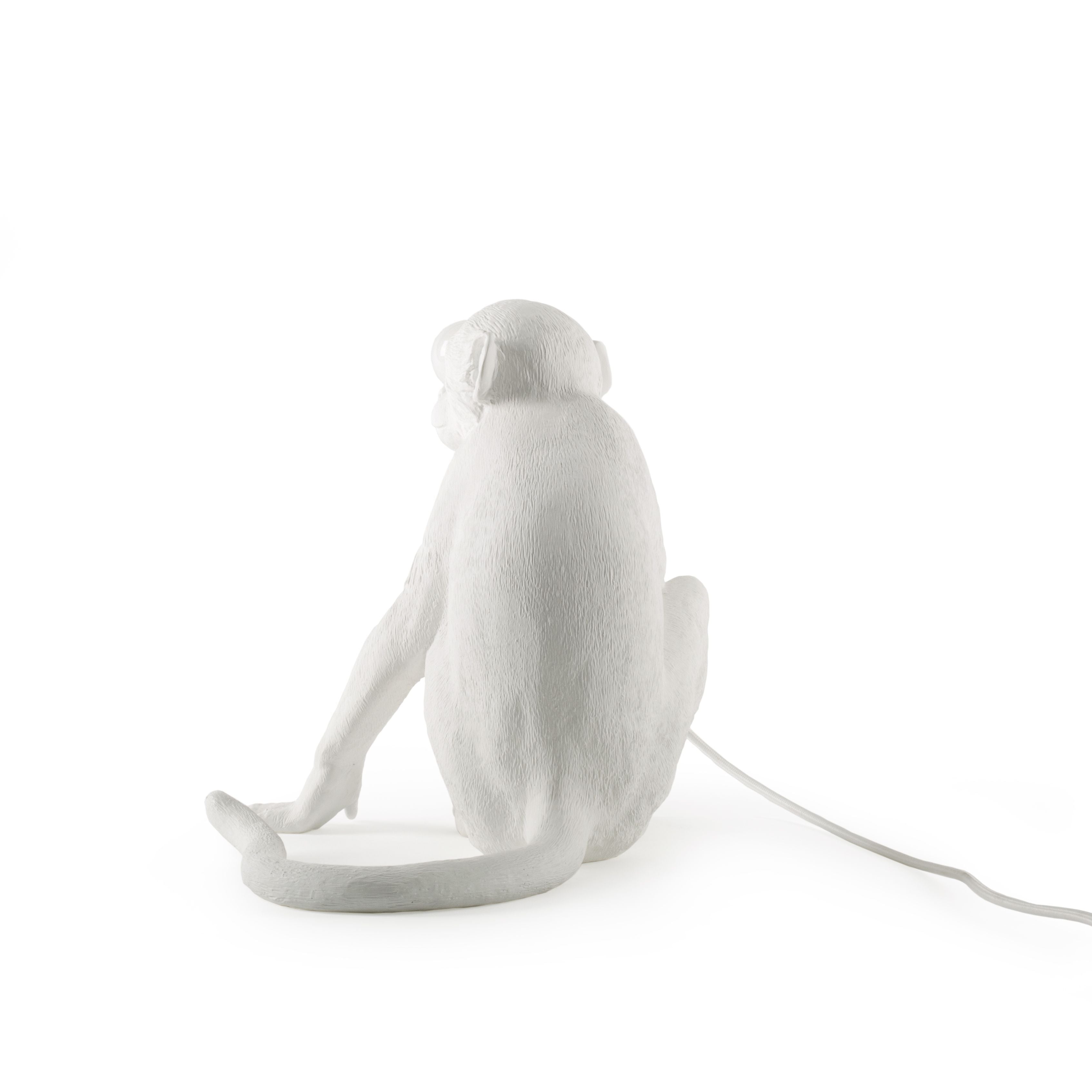 [product_category]-Seletti Monkey Indoor Lamp White, Sitting-Seletti-8008215148823-14882-SEL-5